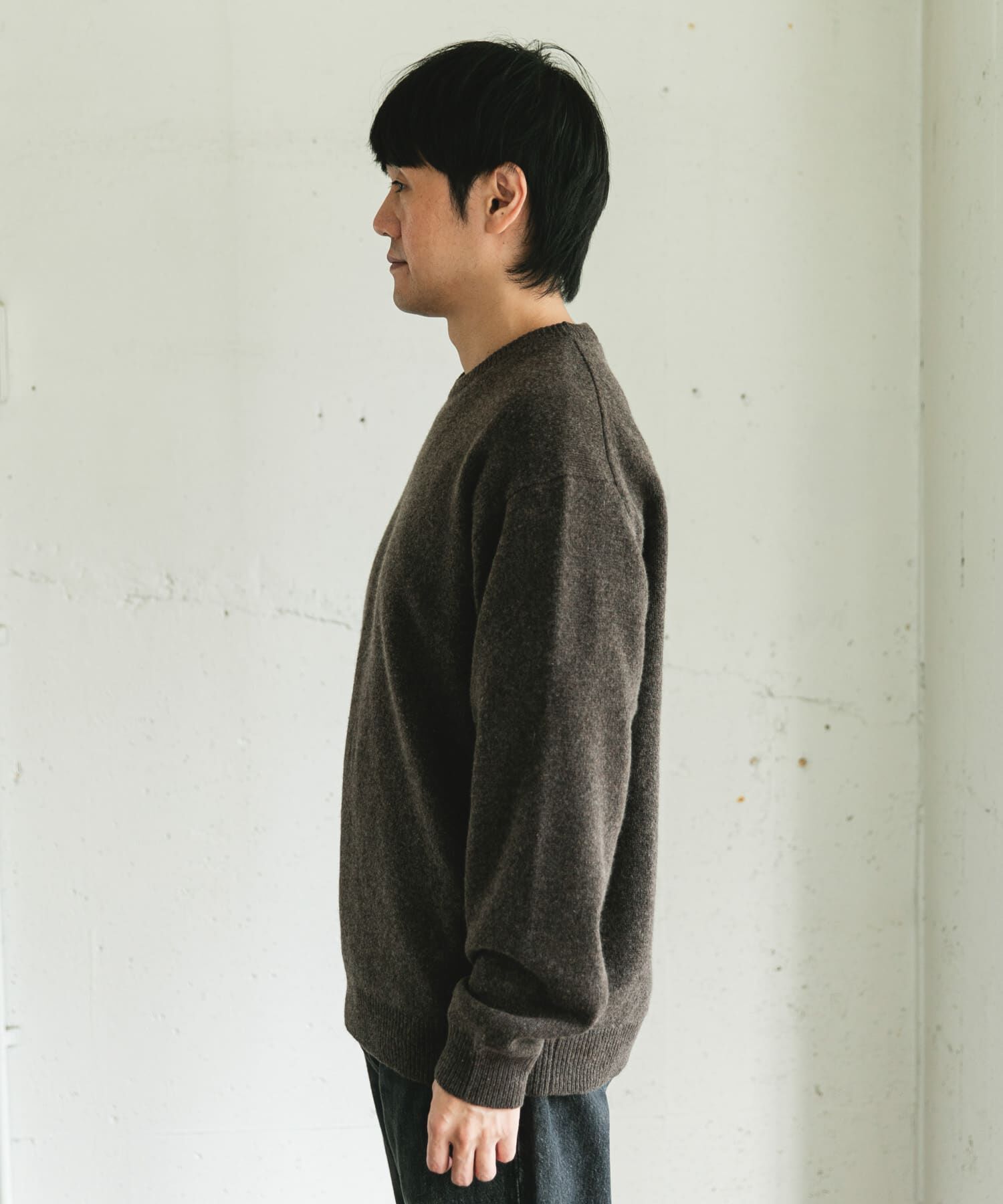 URBAN RESEARCH DOORS「ハミルトンウールクルーネックニット」|ニット・セーター|