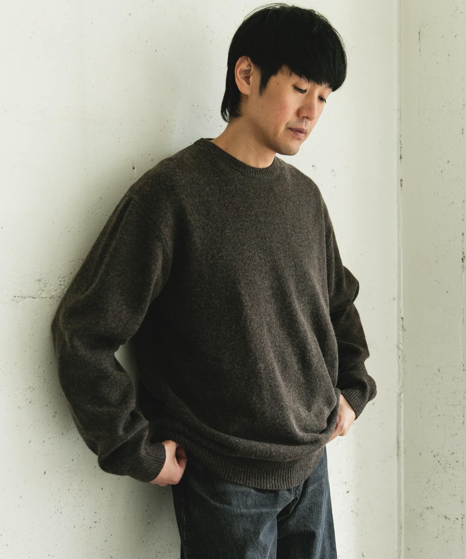 URBAN RESEARCH DOORS「ハミルトンウールクルーネックニット」|ニット・セーター|