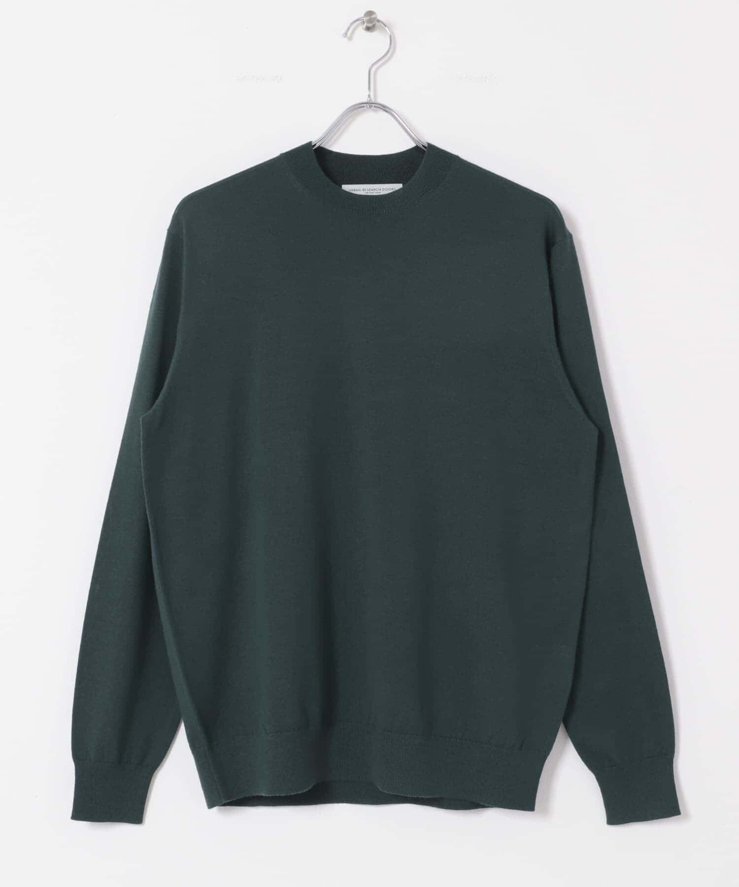 URBAN RESEARCH DOORS「LIFE STYLE TAILOR　マシンウォッシャブルハイゲージクルーニット」|シャツ・ブラウス|