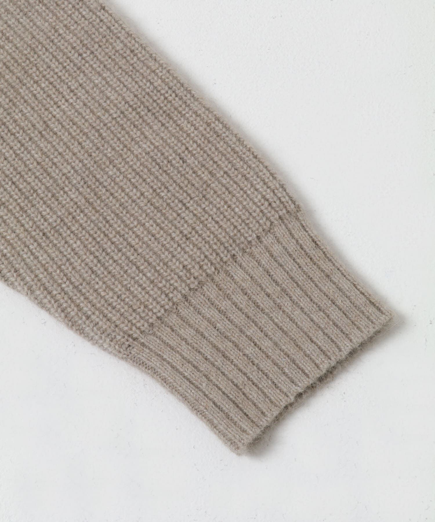 URBAN RESEARCH DOORS「FOX混衿付き畦ニット」|ニット・セーター|