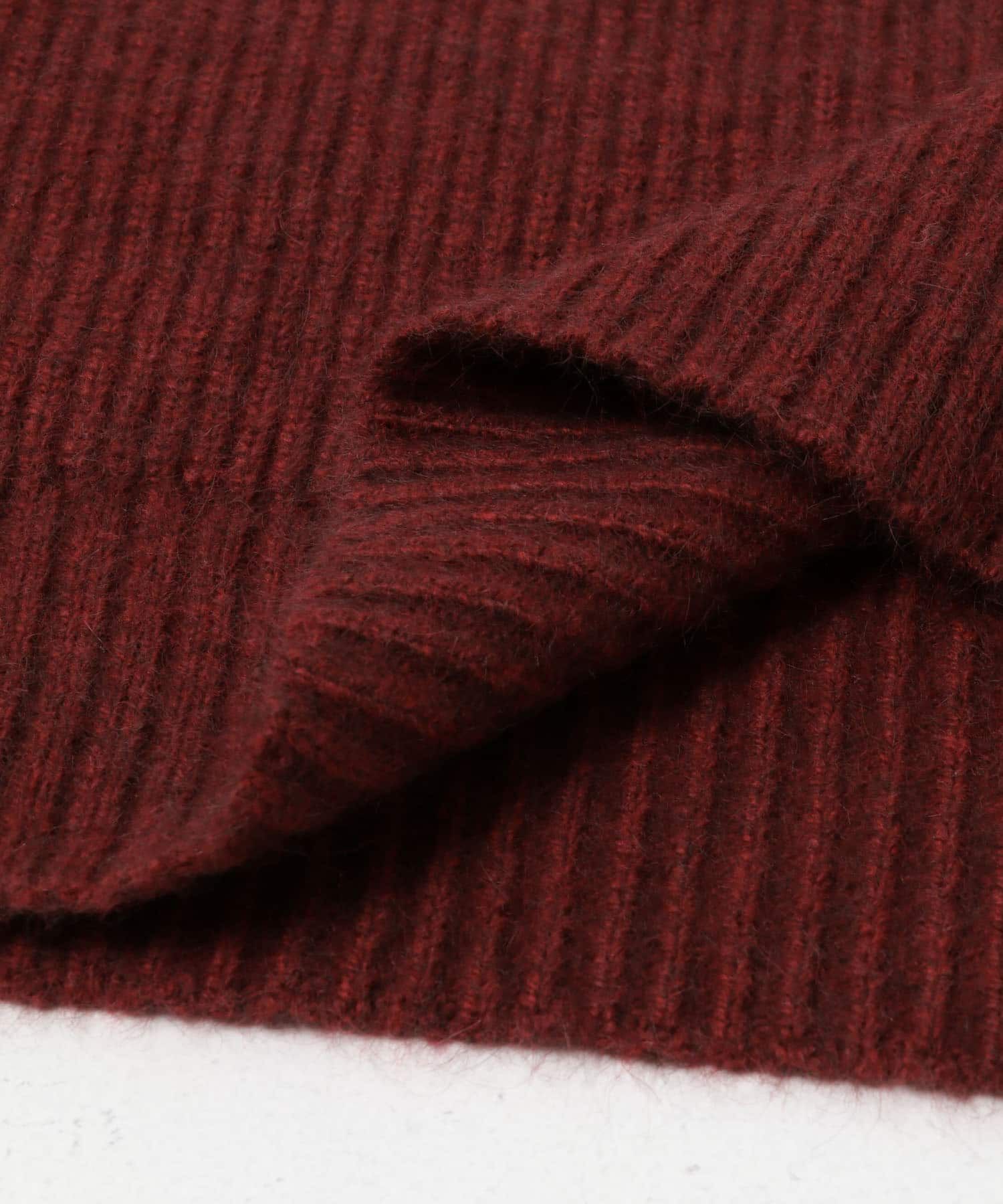 URBAN RESEARCH DOORS「FOX混衿付き畦ニット」|ニット・セーター|