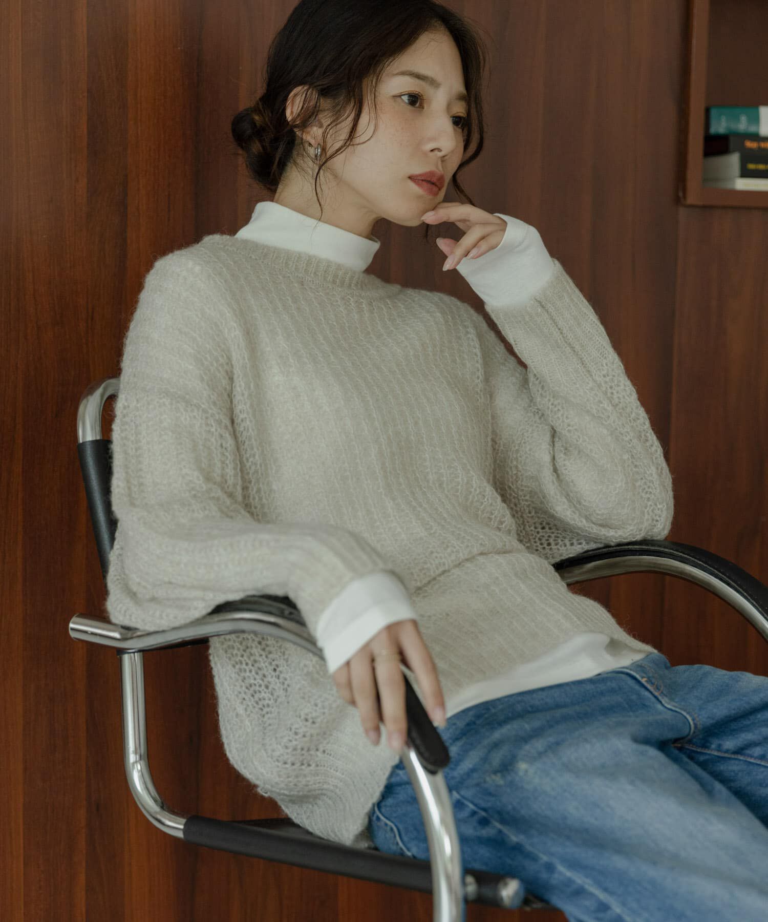 Sonny Label 「UR TECH蓄熱ハイネックプルオーバー」|Tシャツ・カットソー|オフホワイト