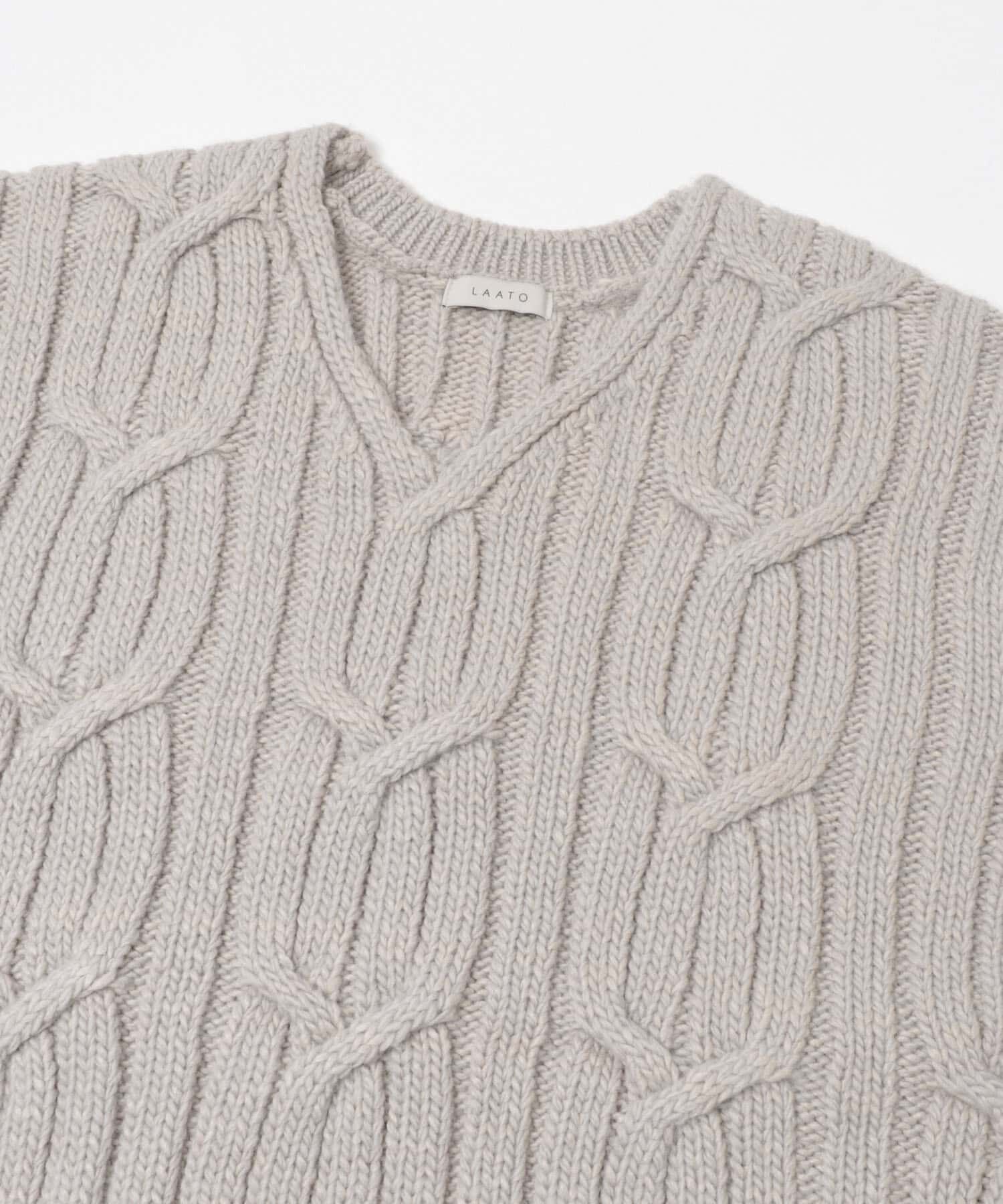 LAATO「big cable knit」|ニット・セーター|