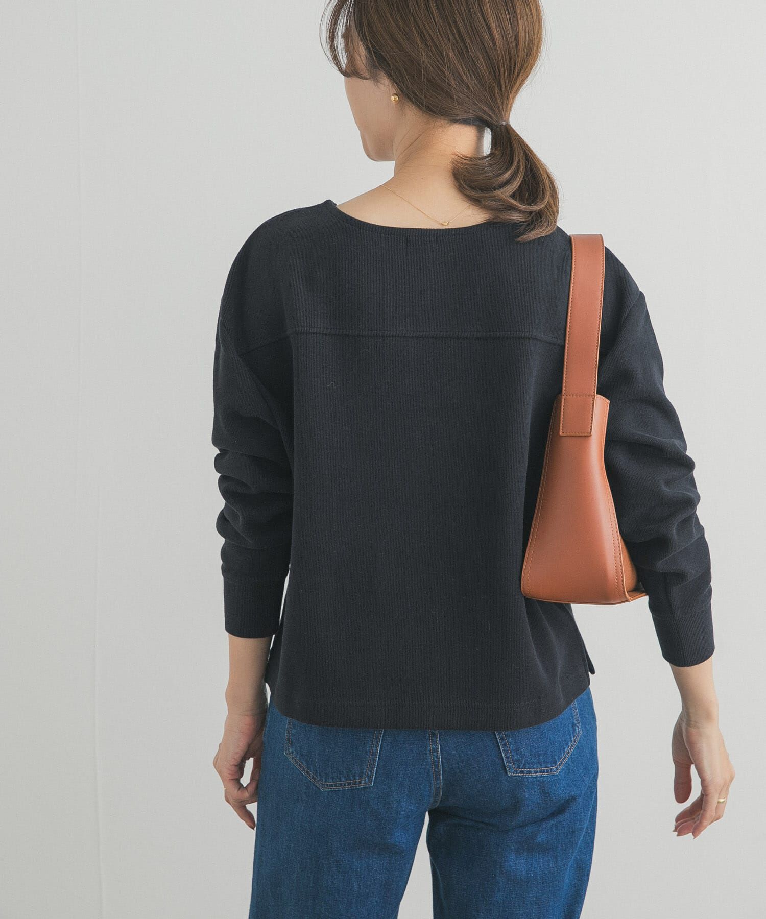 URBAN RESEARCH DOORS「『UR TECH』ボートネックプルオーバー」|Tシャツ・カットソー|