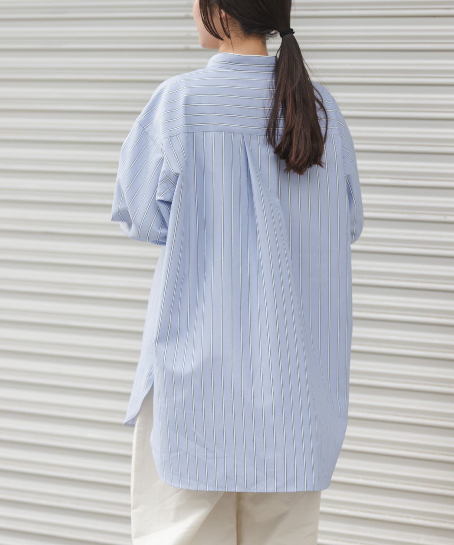 URBAN RESEARCH DOORS「FORK&SPOON　PEオックスロングシャツ」|シャツ・ブラウス|