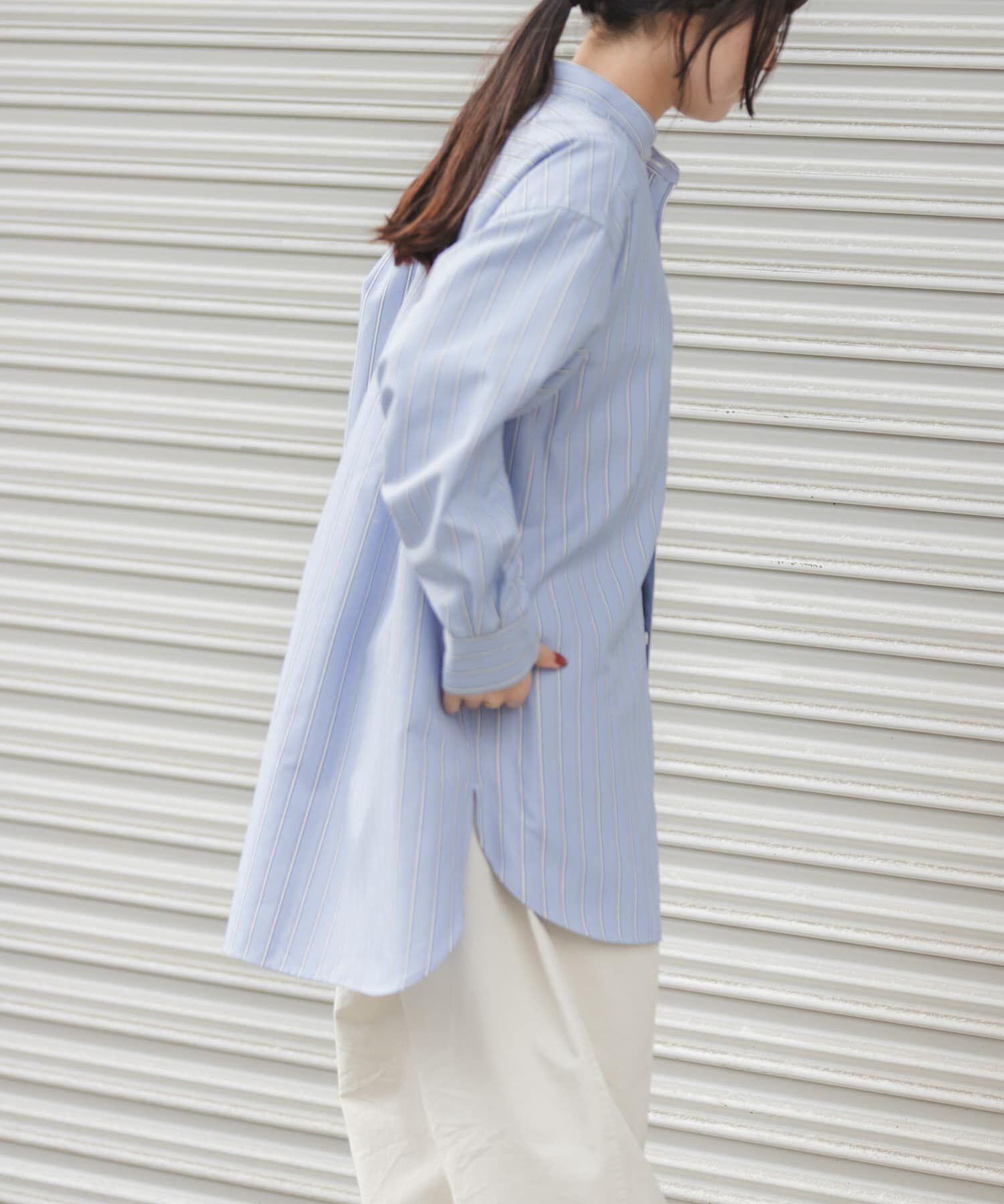 URBAN RESEARCH DOORS「FORK&SPOON　PEオックスロングシャツ」|シャツ・ブラウス|