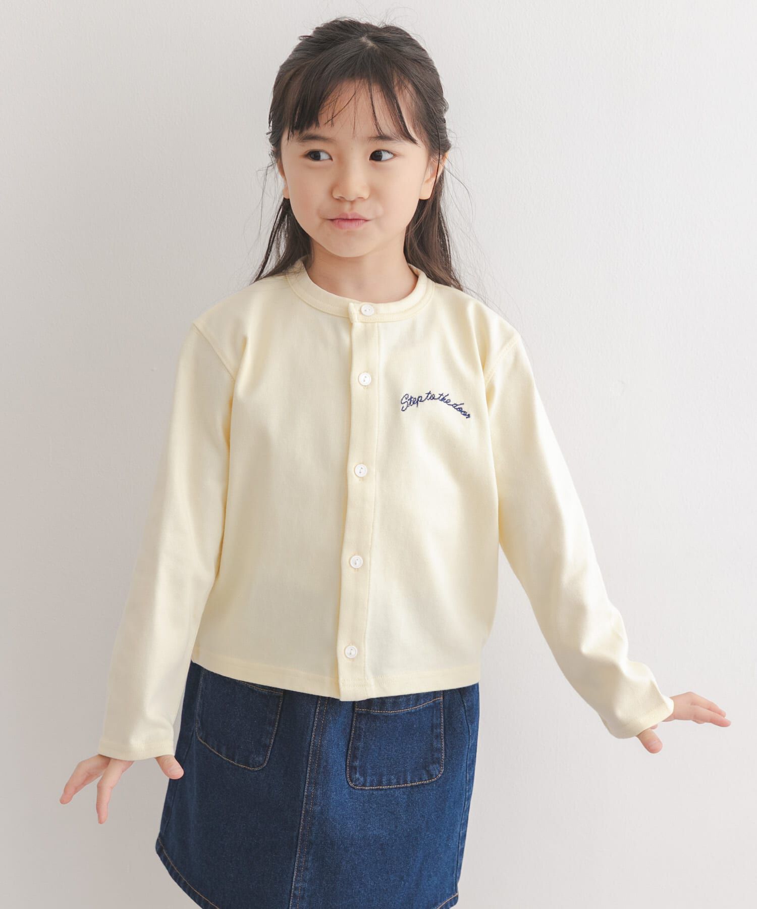 URBAN RESEARCH DOORS「『150サイズあり』クルーネック1pt刺繍カーディガン(KIDS)」|その他|