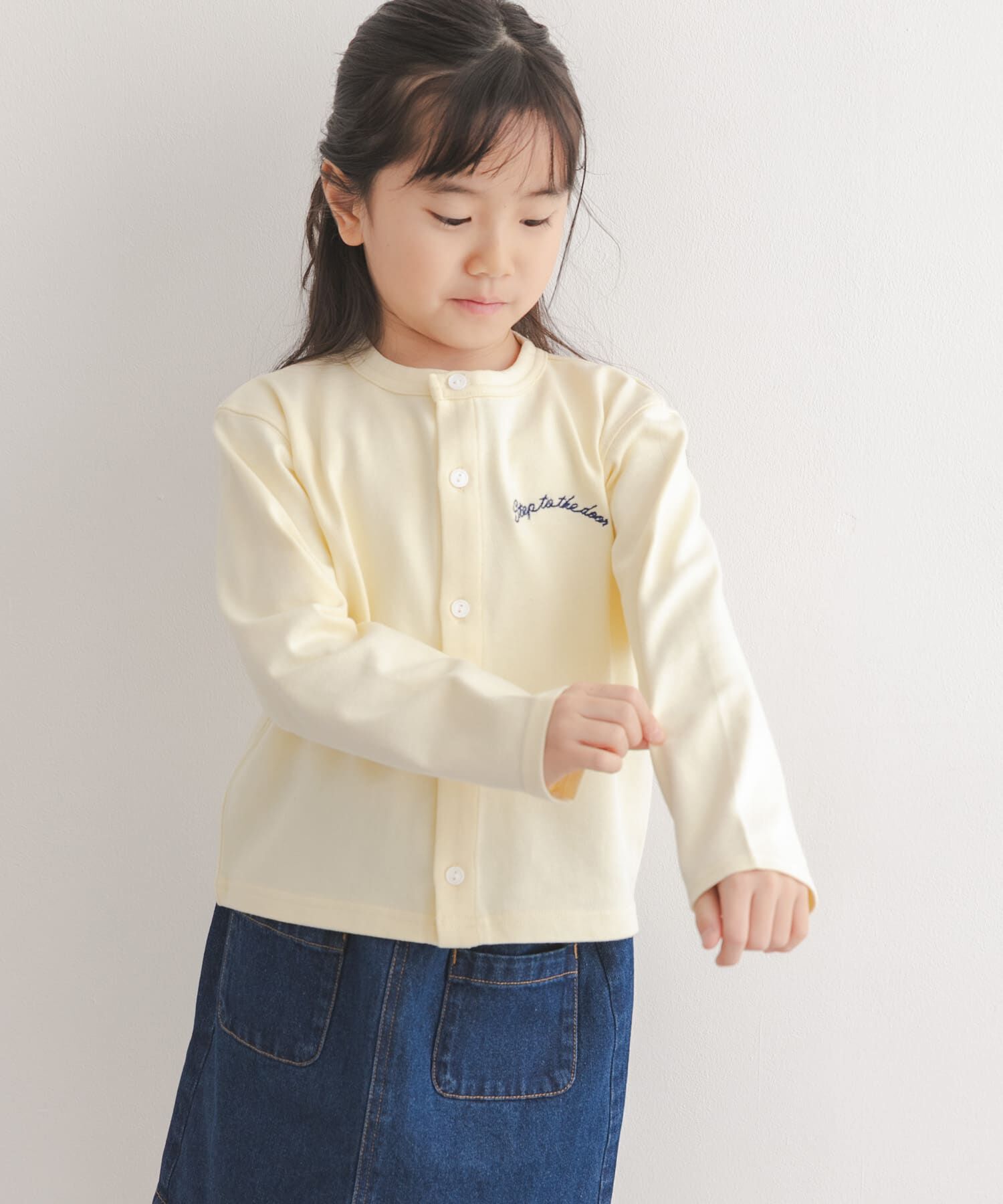 URBAN RESEARCH DOORS「『150サイズあり』クルーネック1pt刺繍カーディガン(KIDS)」|その他|