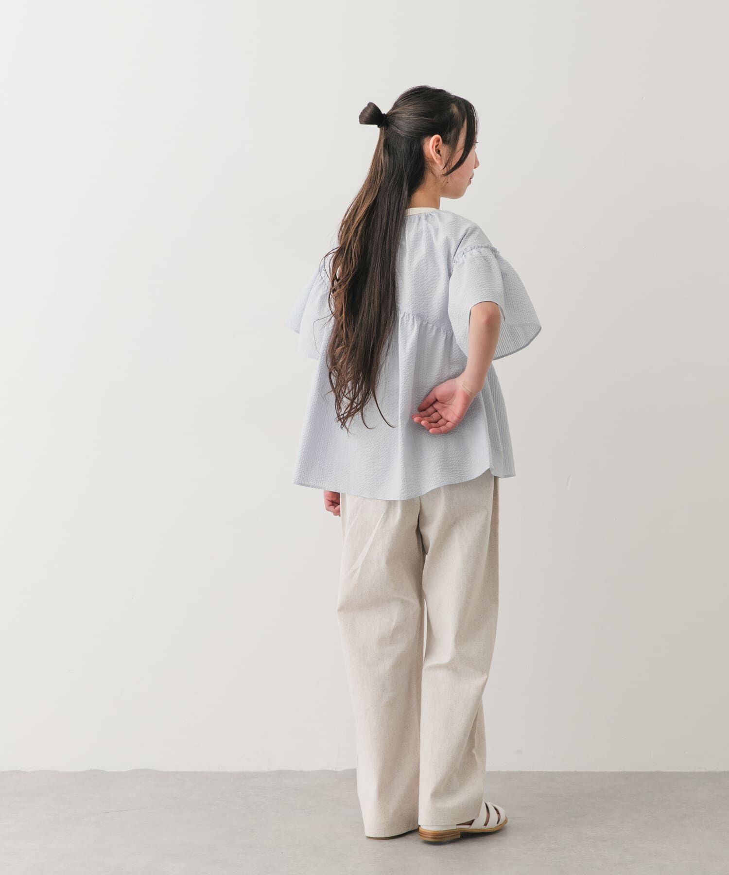 URBAN RESEARCH DOORS「『150サイズあり』ストライプ2wayサッカーブラウス(KIDS)」|その他|