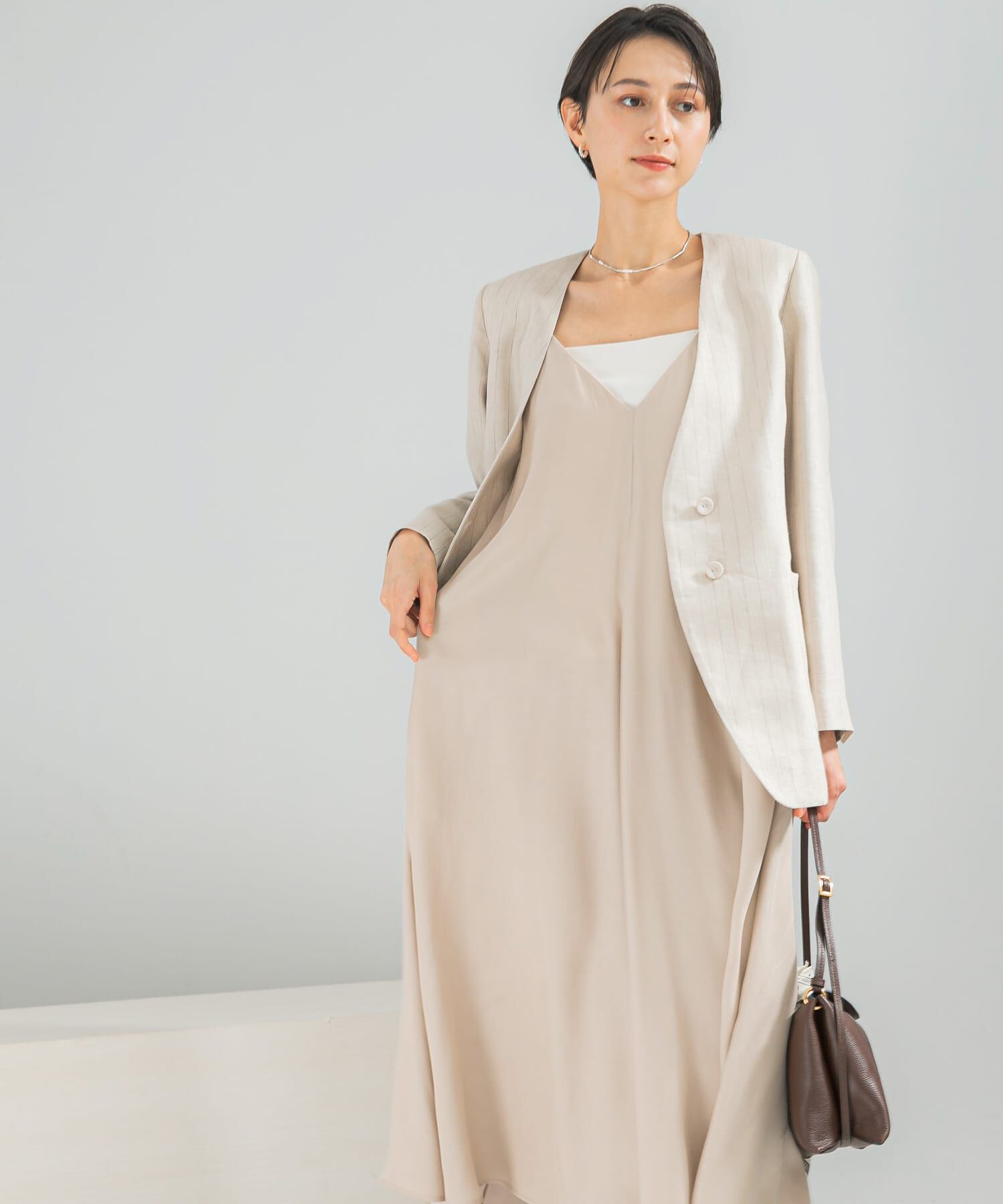 URBAN RESEARCH ROSSO「2WAYキュプラ混キャミワンピース」|ワンピース|