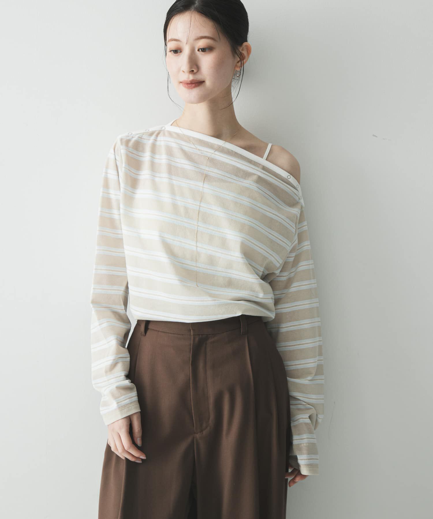 URBAN RESEARCH「マルチボーダー2WAYカットソー」|Tシャツ・カットソー|