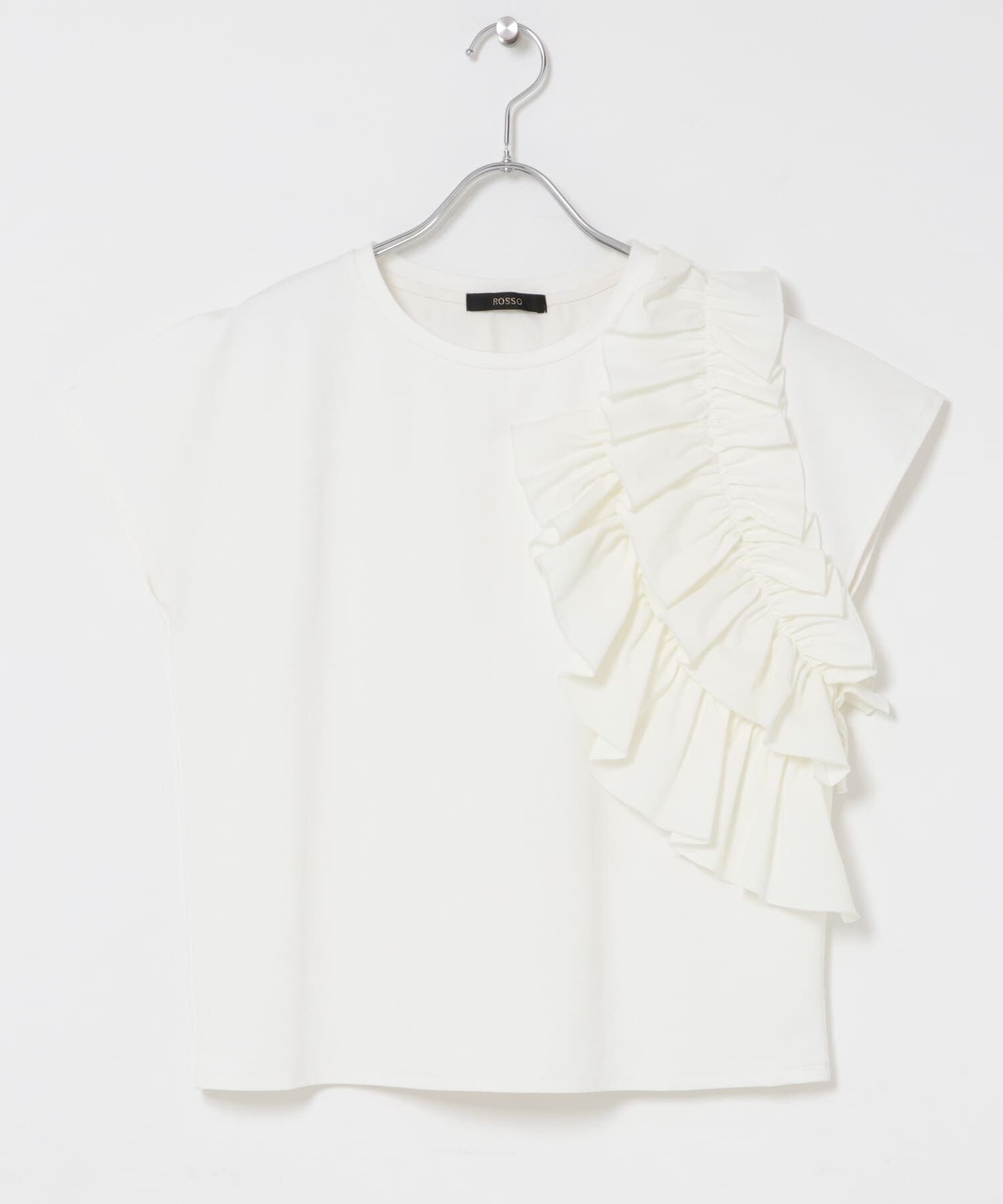 URBAN RESEARCH ROSSO「フリルドッキングTEEブラウス」|Tシャツ・カットソー|