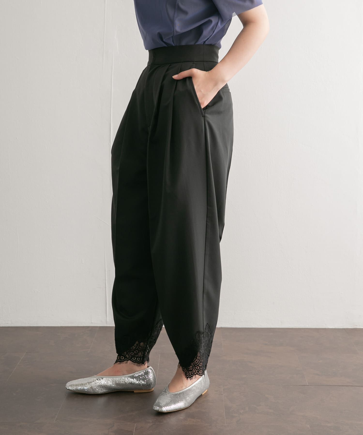  「レースヘムクロップドパンツ」|その他|
