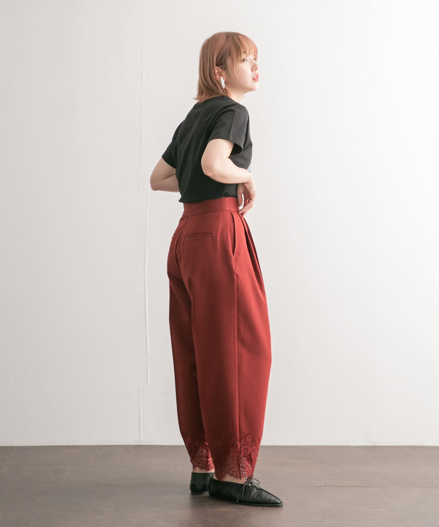  「レースヘムクロップドパンツ」|その他|