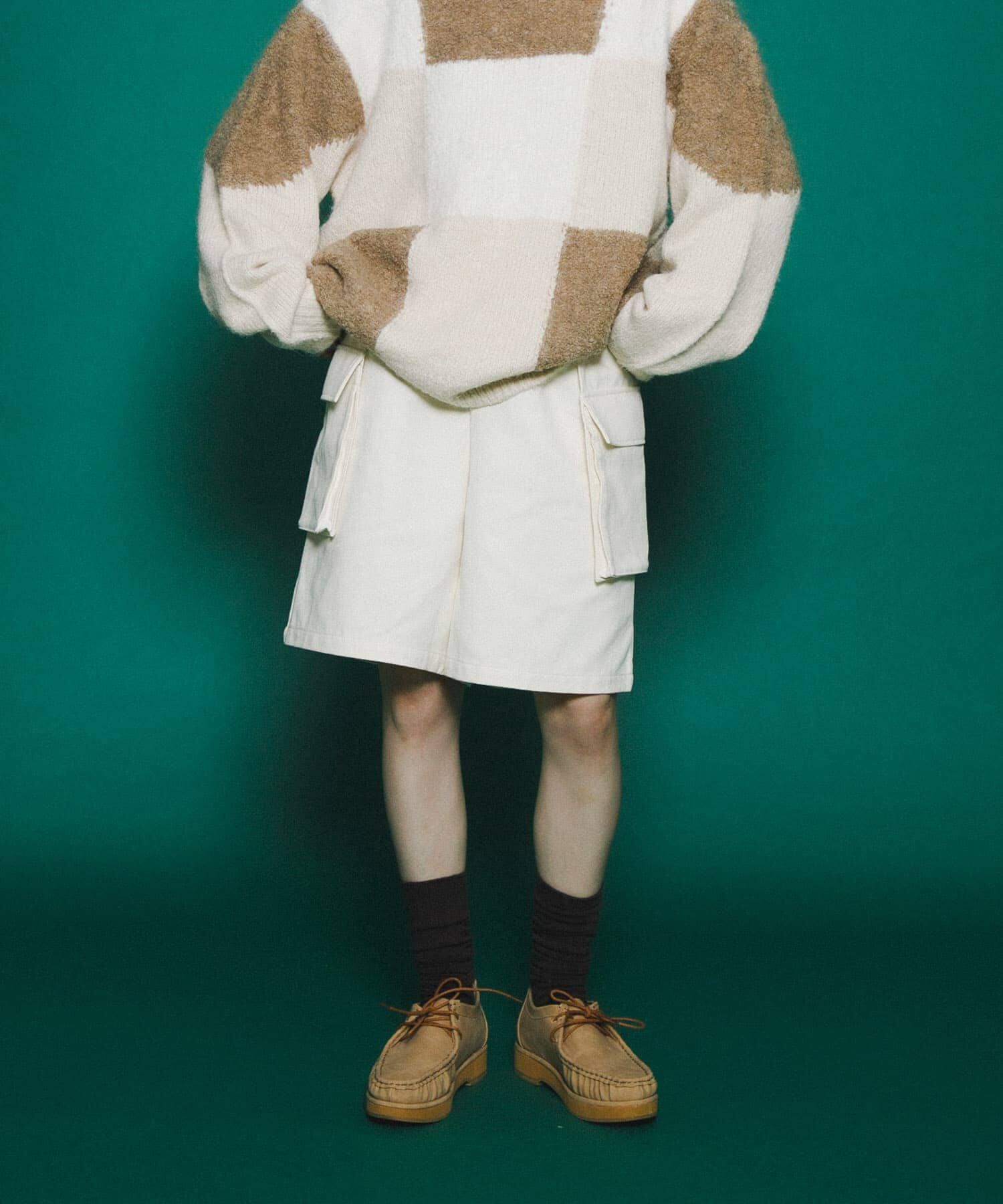  「フラップポケットショートパンツ」|その他|アイボリー