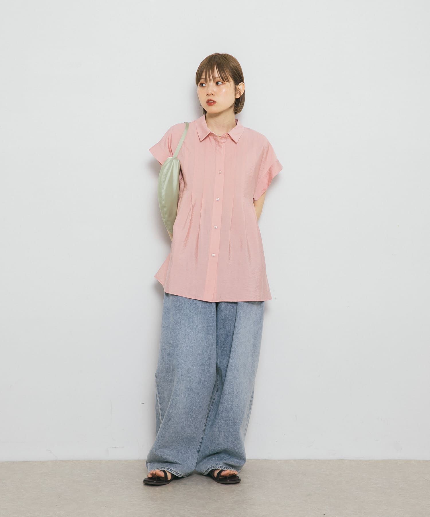  「スリーブレスタックフレアブラウス」|シャツ・ブラウス|