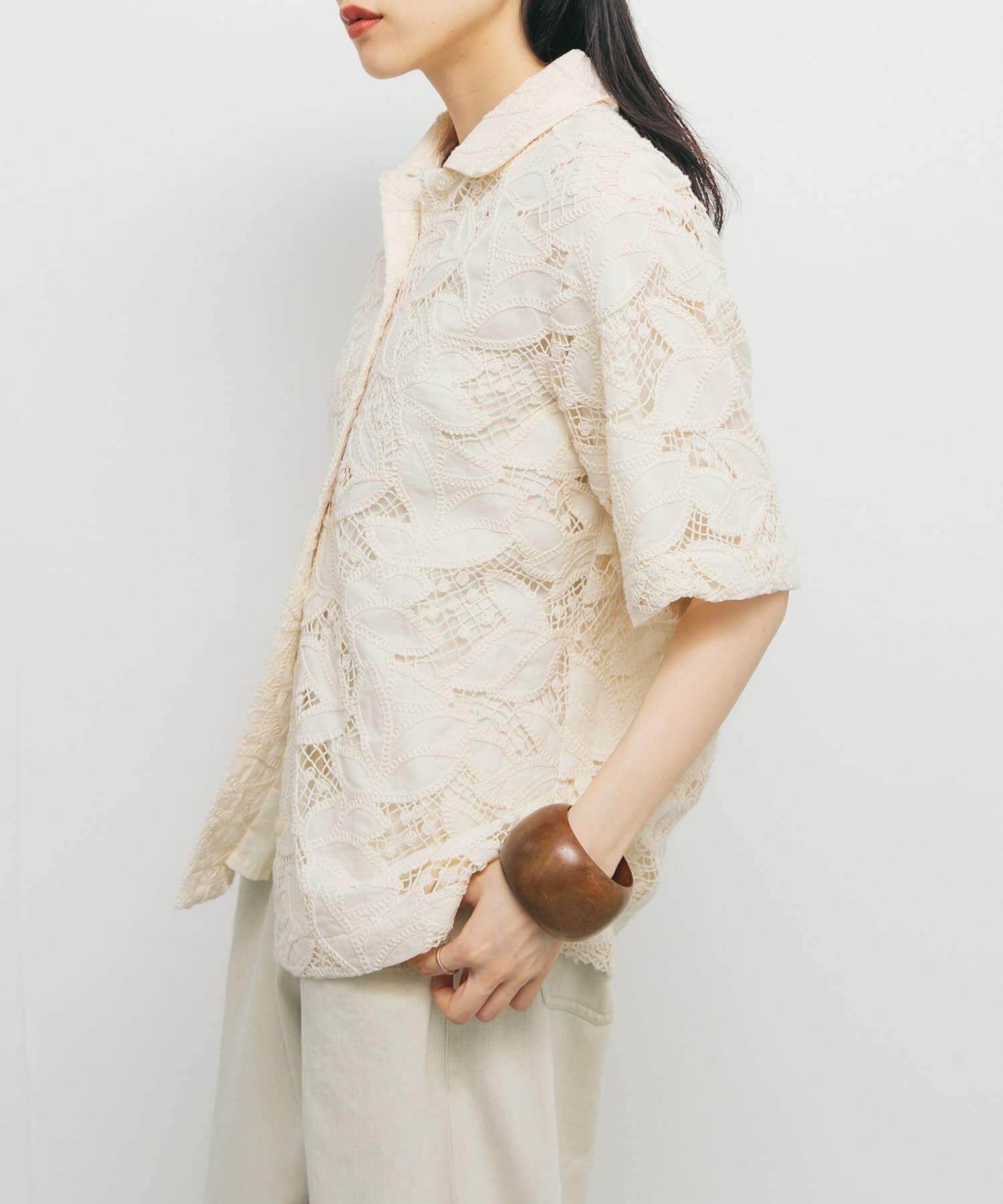  「ケミカルレースBIGシャツ」|シャツ・ブラウス|
