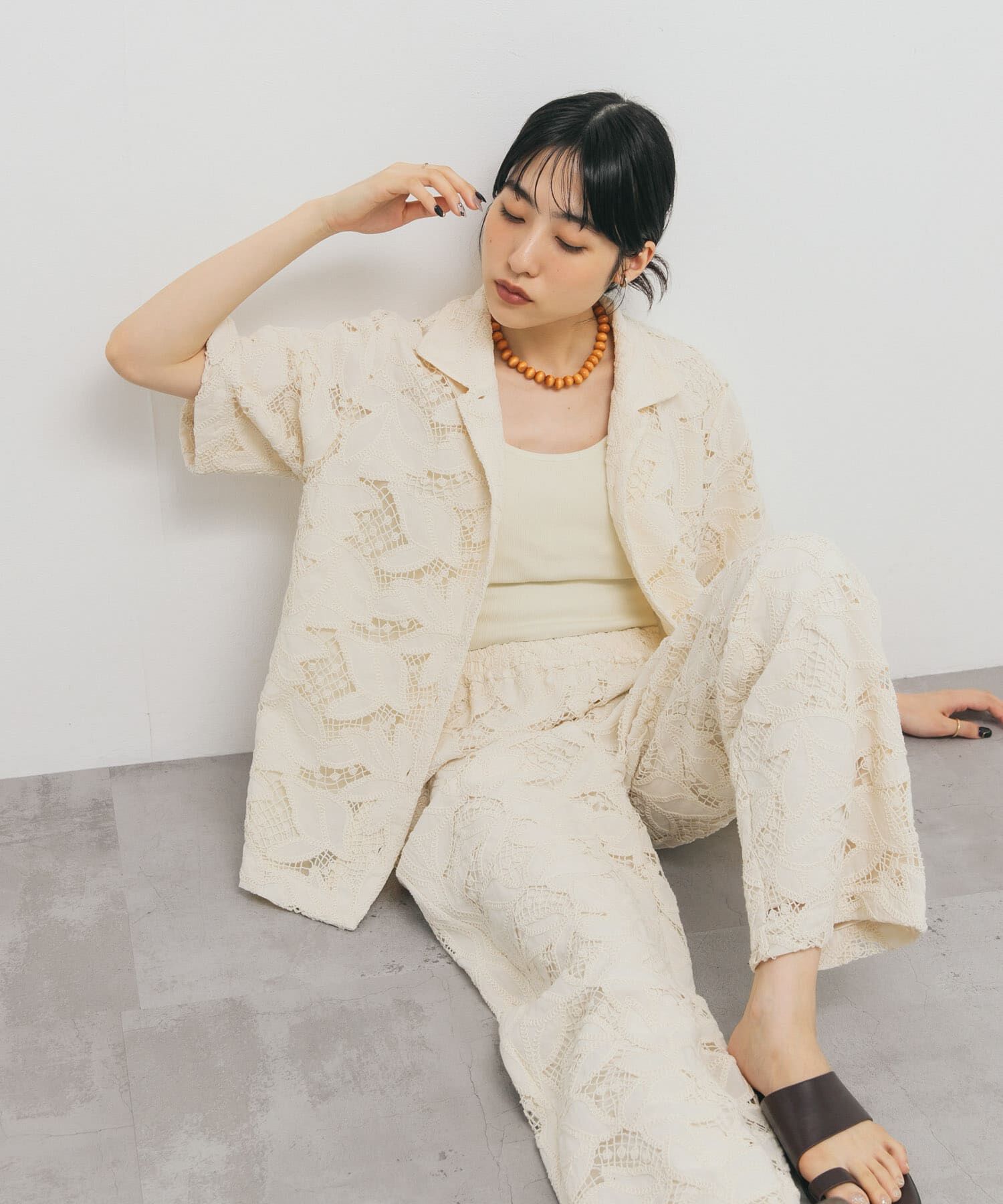  「ケミカルレースBIGシャツ」|シャツ・ブラウス|