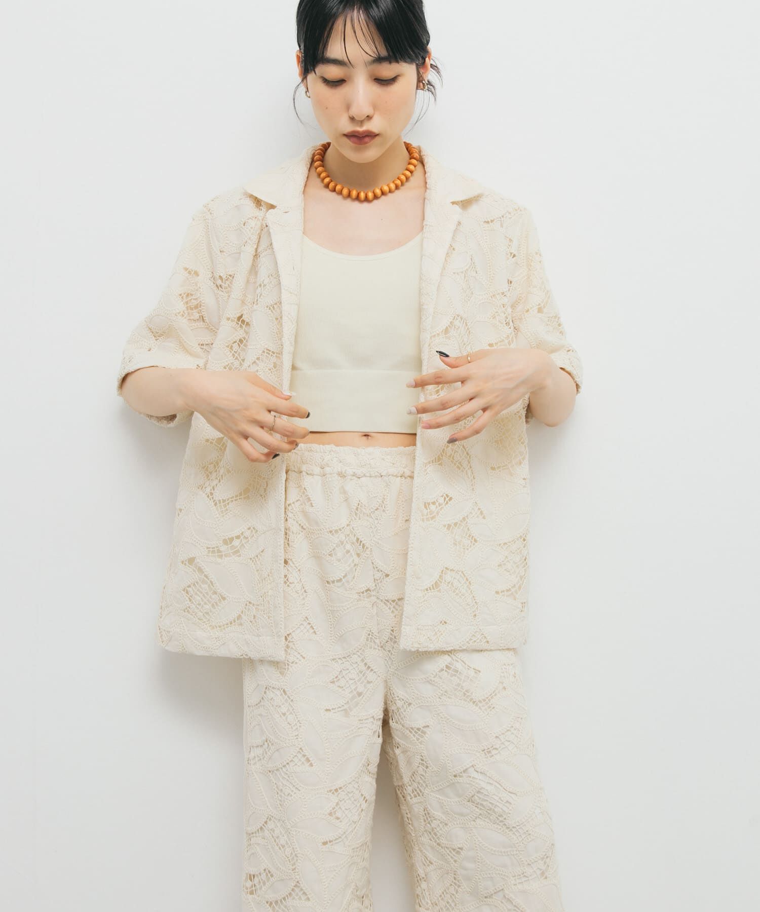  「ケミカルレースBIGシャツ」|シャツ・ブラウス|