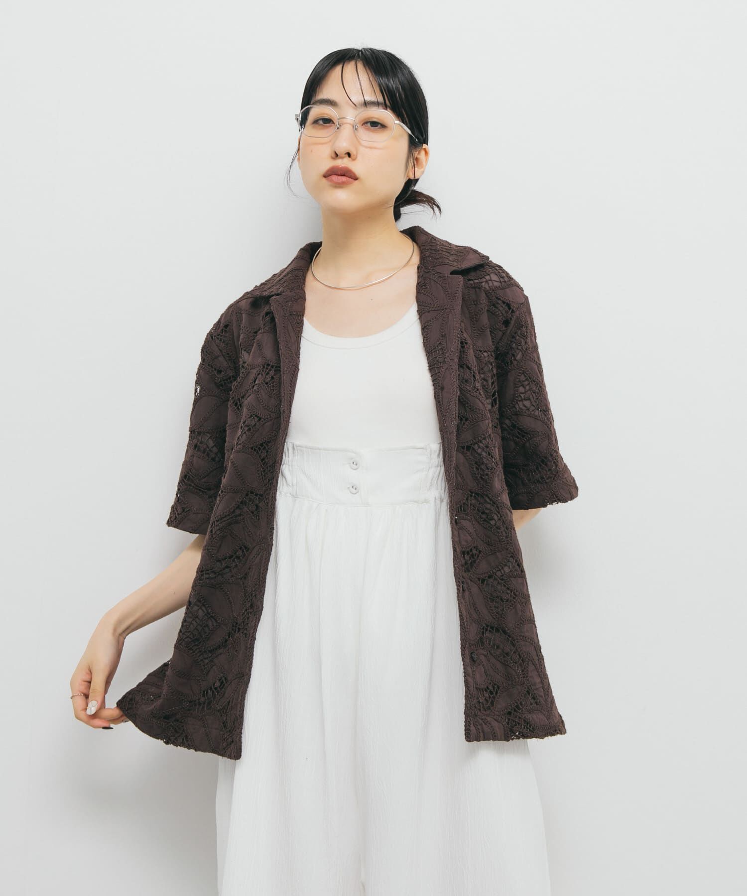  「ケミカルレースBIGシャツ」|シャツ・ブラウス|