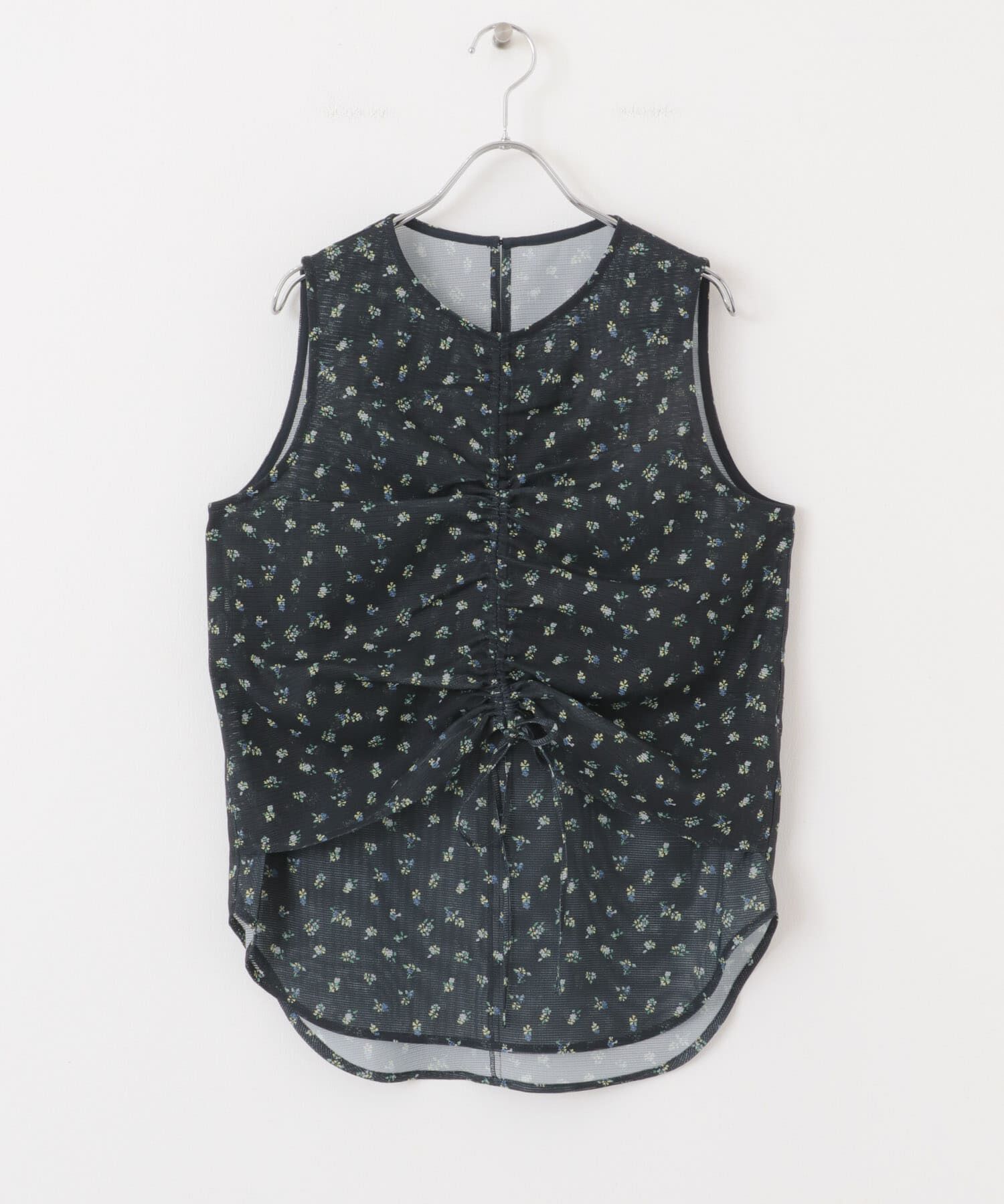  「フラワープリントメッシュトップス」|シャツ・ブラウス|