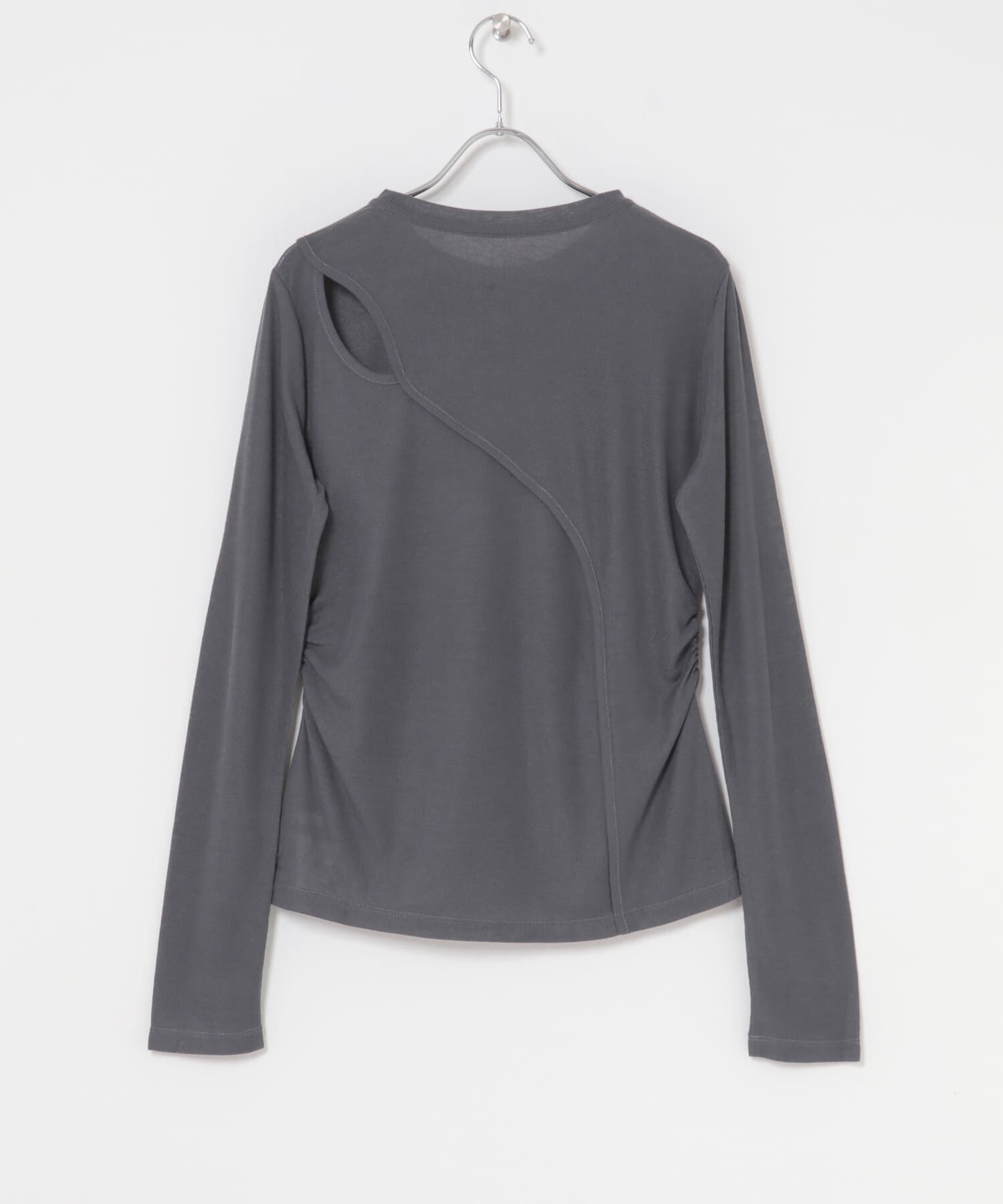  「シアーリブデザインカットソー」|Tシャツ・カットソー|