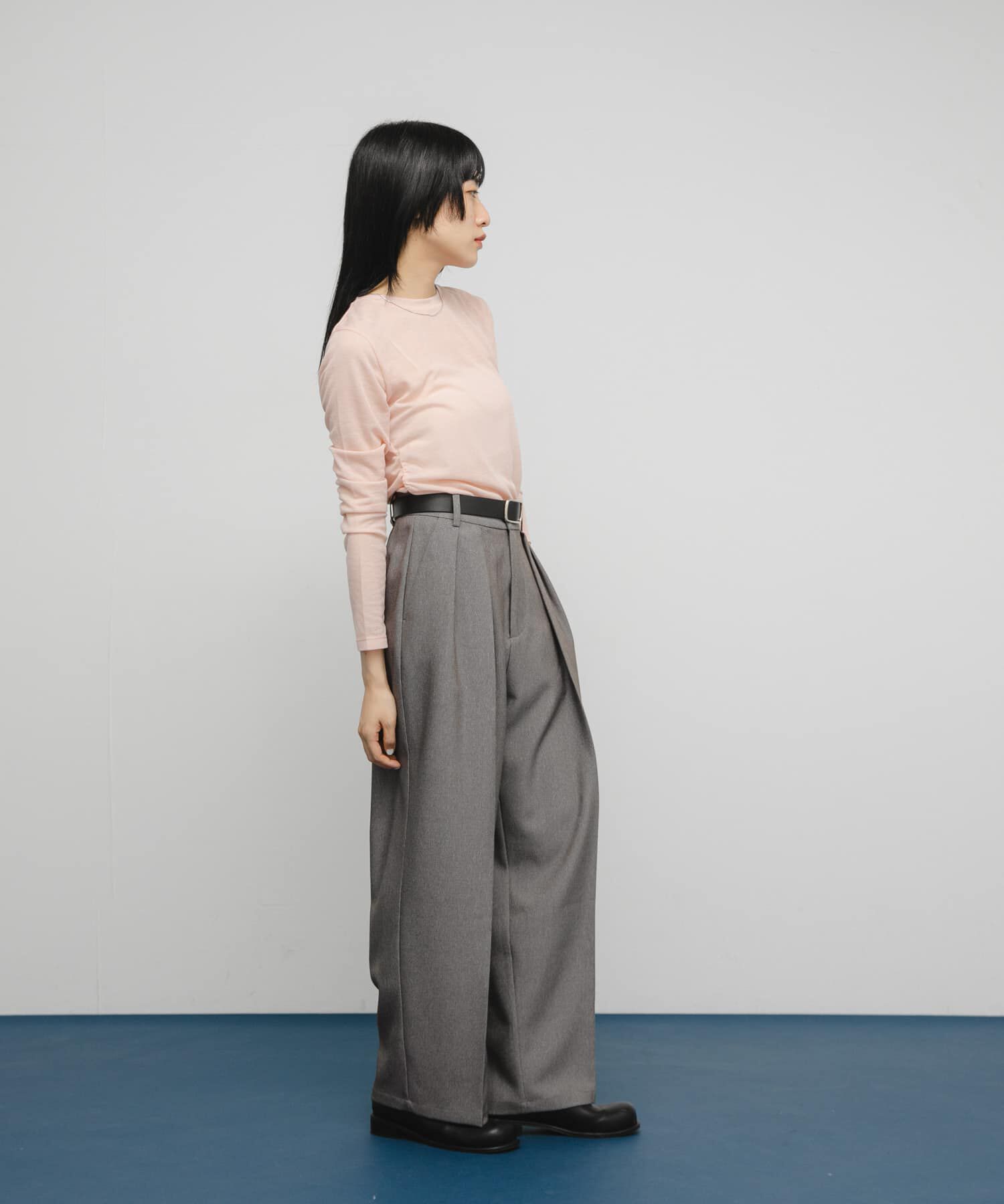  「シアーリブデザインカットソー」|Tシャツ・カットソー|