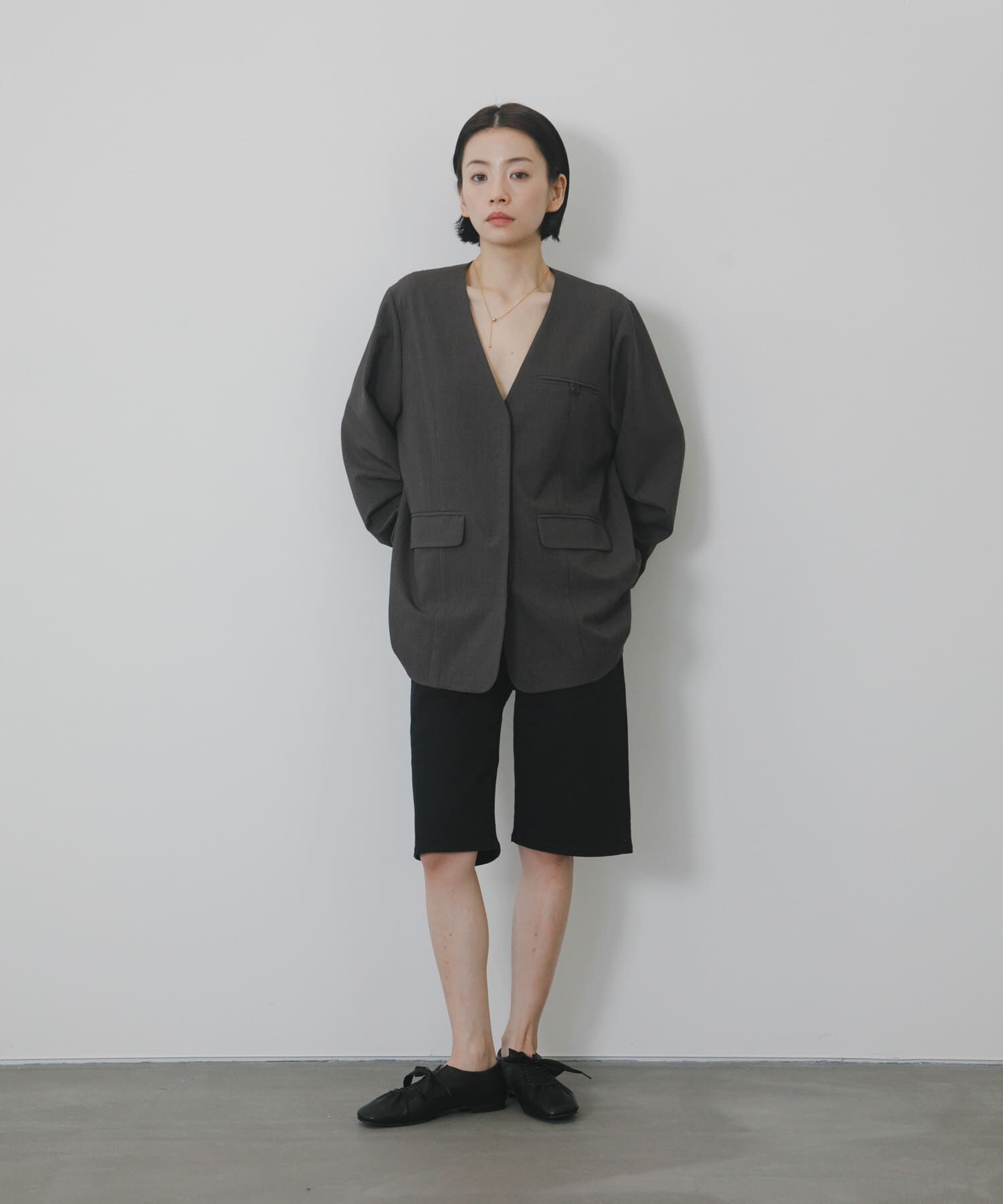  「『2サイズ展開』スリムハーフデニム」|その他|