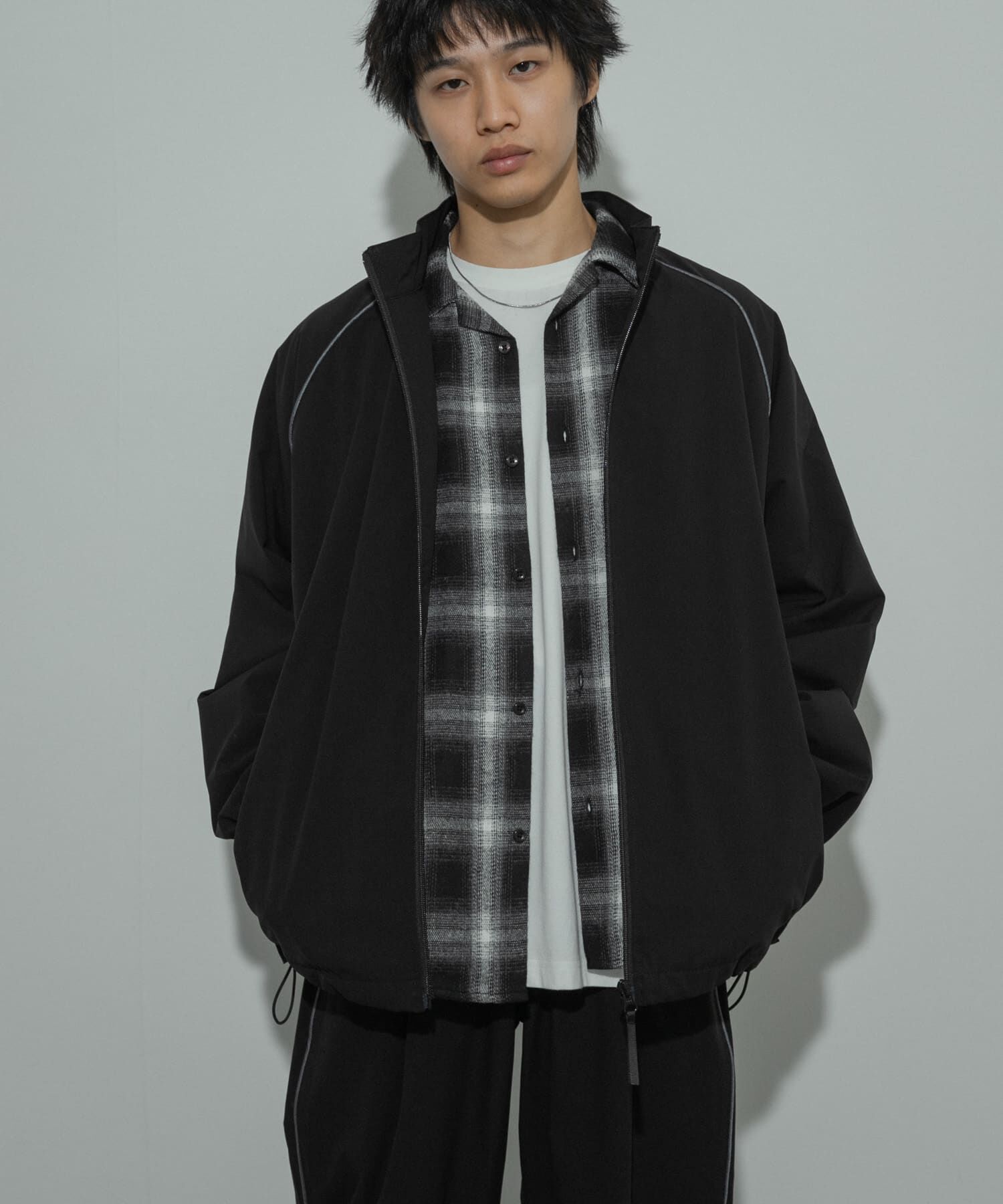 SENSE OF PLACE by URBAN RESEARCH「『セットアップ対応』パイピングスタンドブルゾン」|ブルゾン・スタジャン|