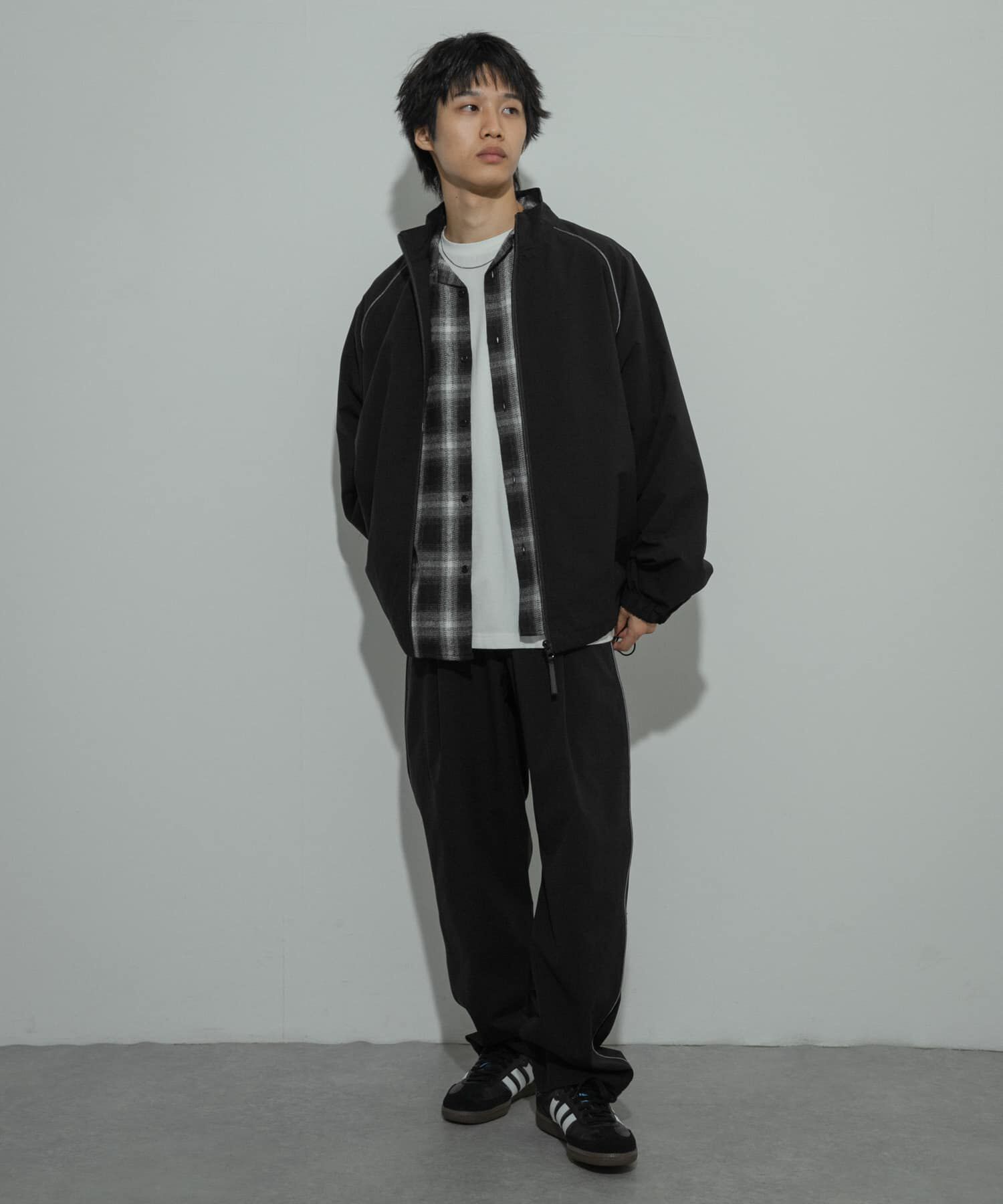 SENSE OF PLACE by URBAN RESEARCH「『セットアップ対応』パイピングスタンドブルゾン」|ブルゾン・スタジャン|