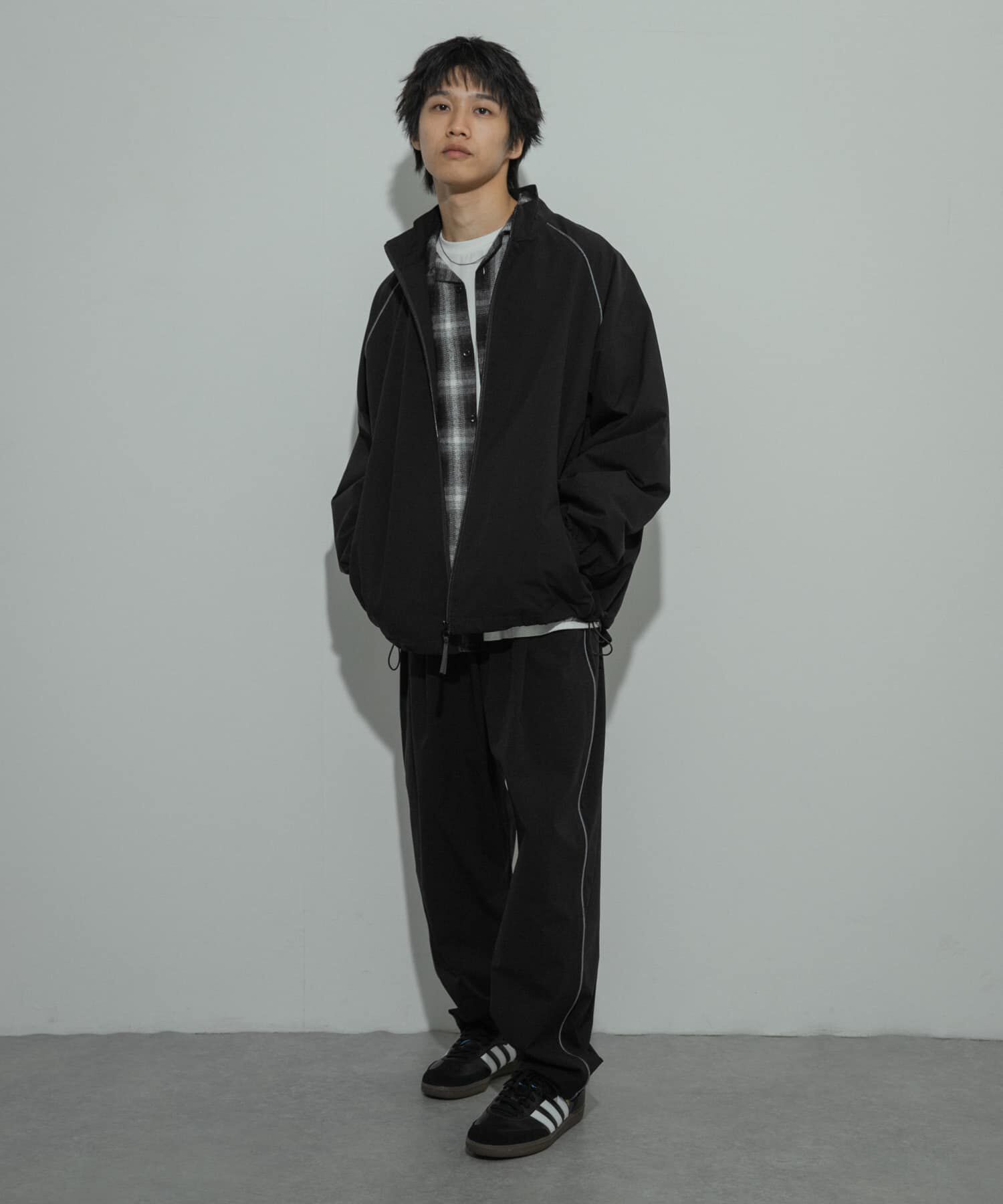 SENSE OF PLACE by URBAN RESEARCH「『セットアップ対応』パイピングスタンドブルゾン」|ブルゾン・スタジャン|