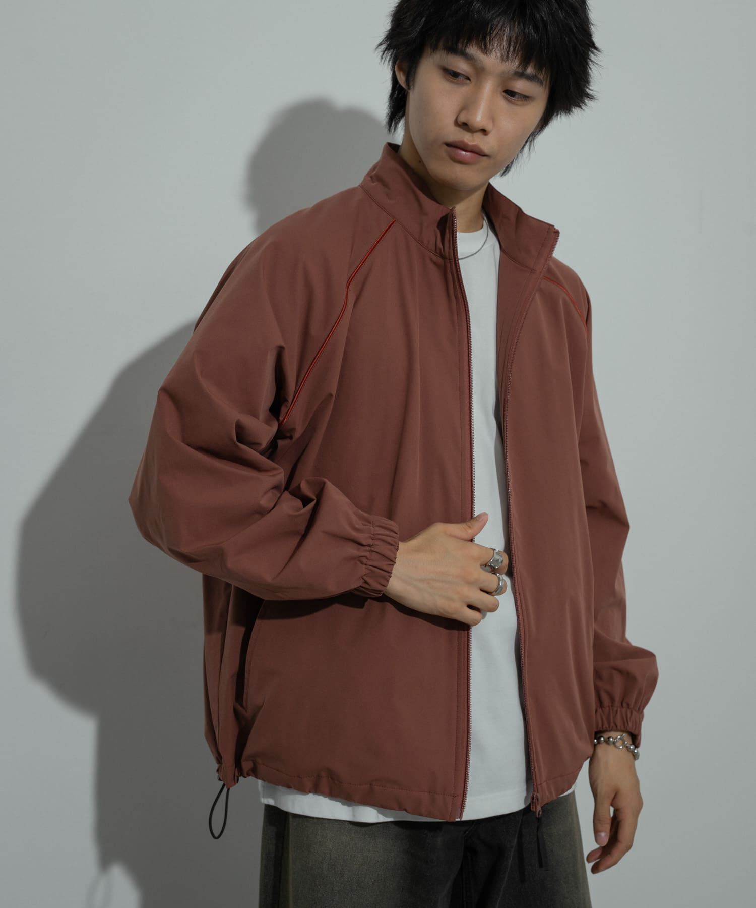 SENSE OF PLACE by URBAN RESEARCH「『セットアップ対応』パイピングスタンドブルゾン」|ブルゾン・スタジャン|