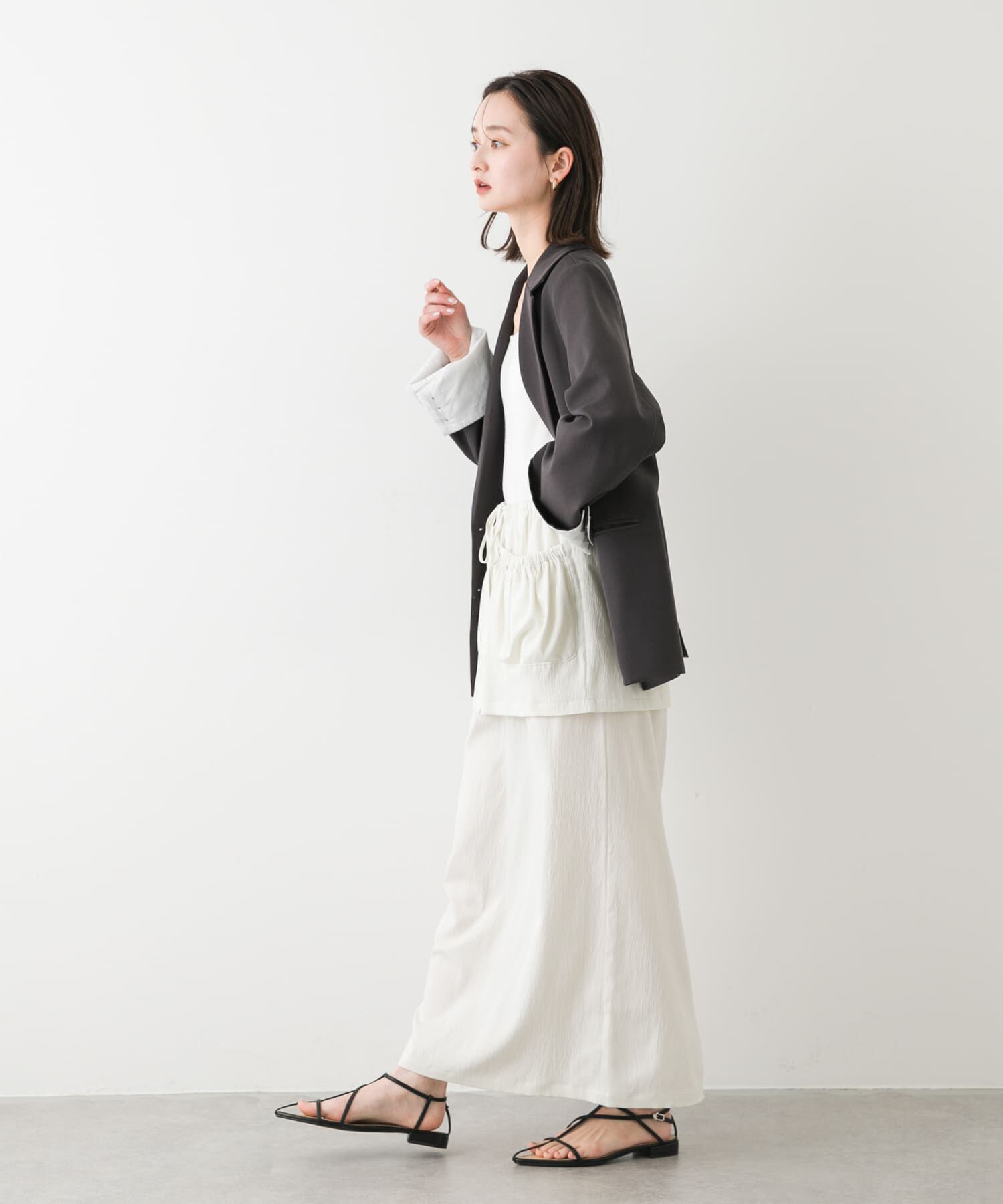 SENSE OF PLACE by URBAN RESEARCH「ギャザーポケットレイヤードスカート」|スカート|
