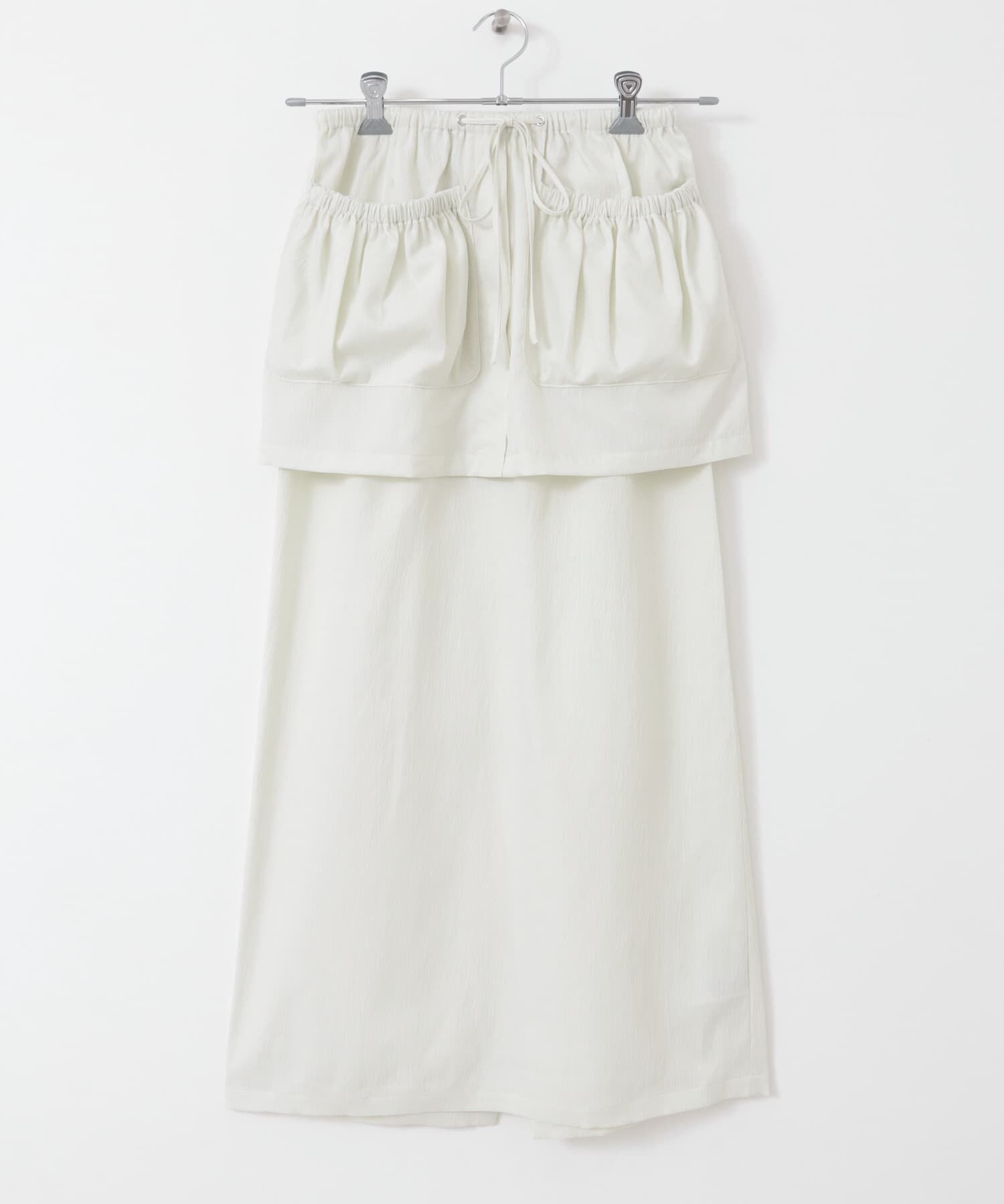 SENSE OF PLACE by URBAN RESEARCH「ギャザーポケットレイヤードスカート」|スカート|