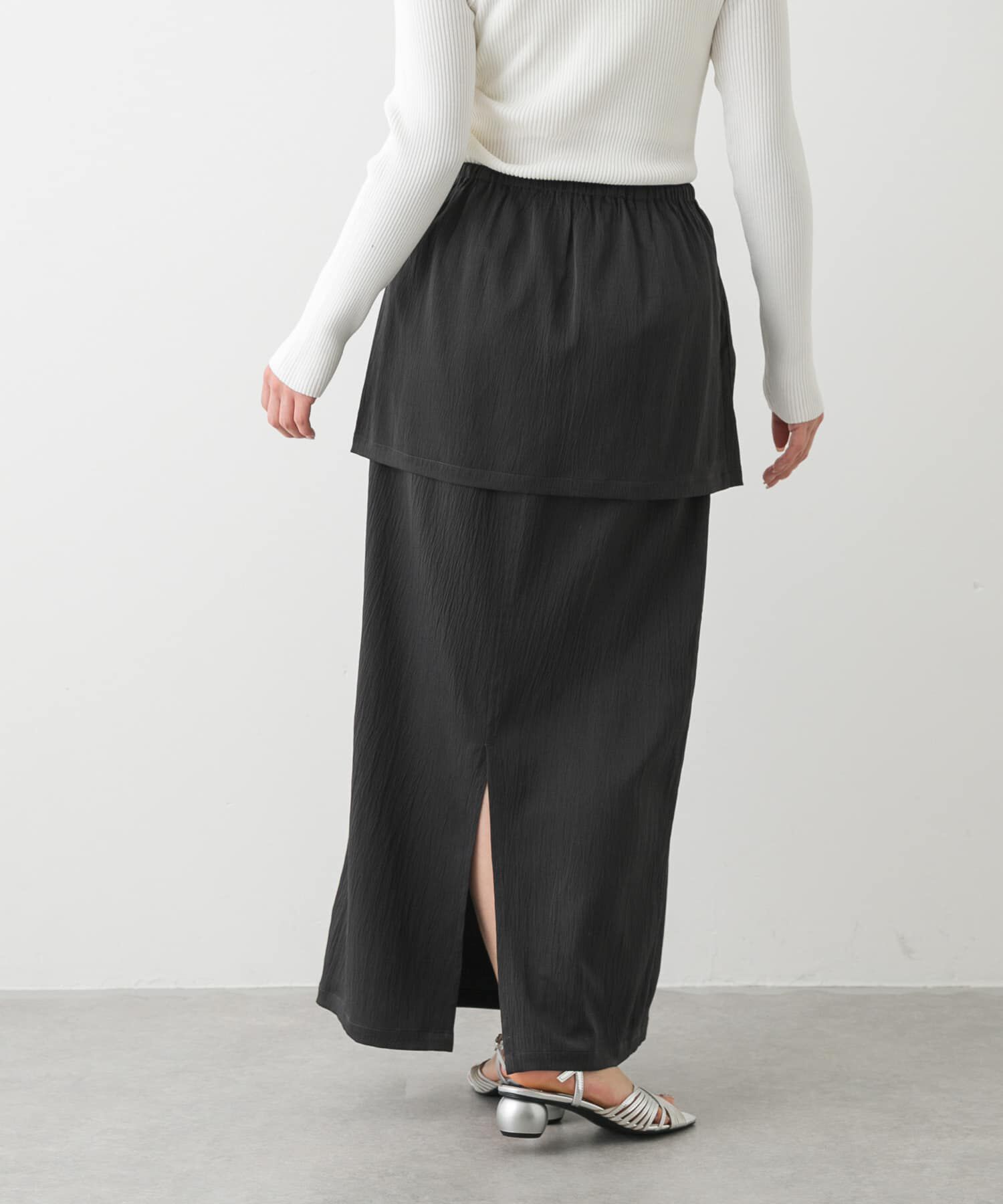 SENSE OF PLACE by URBAN RESEARCH「ギャザーポケットレイヤードスカート」|スカート|