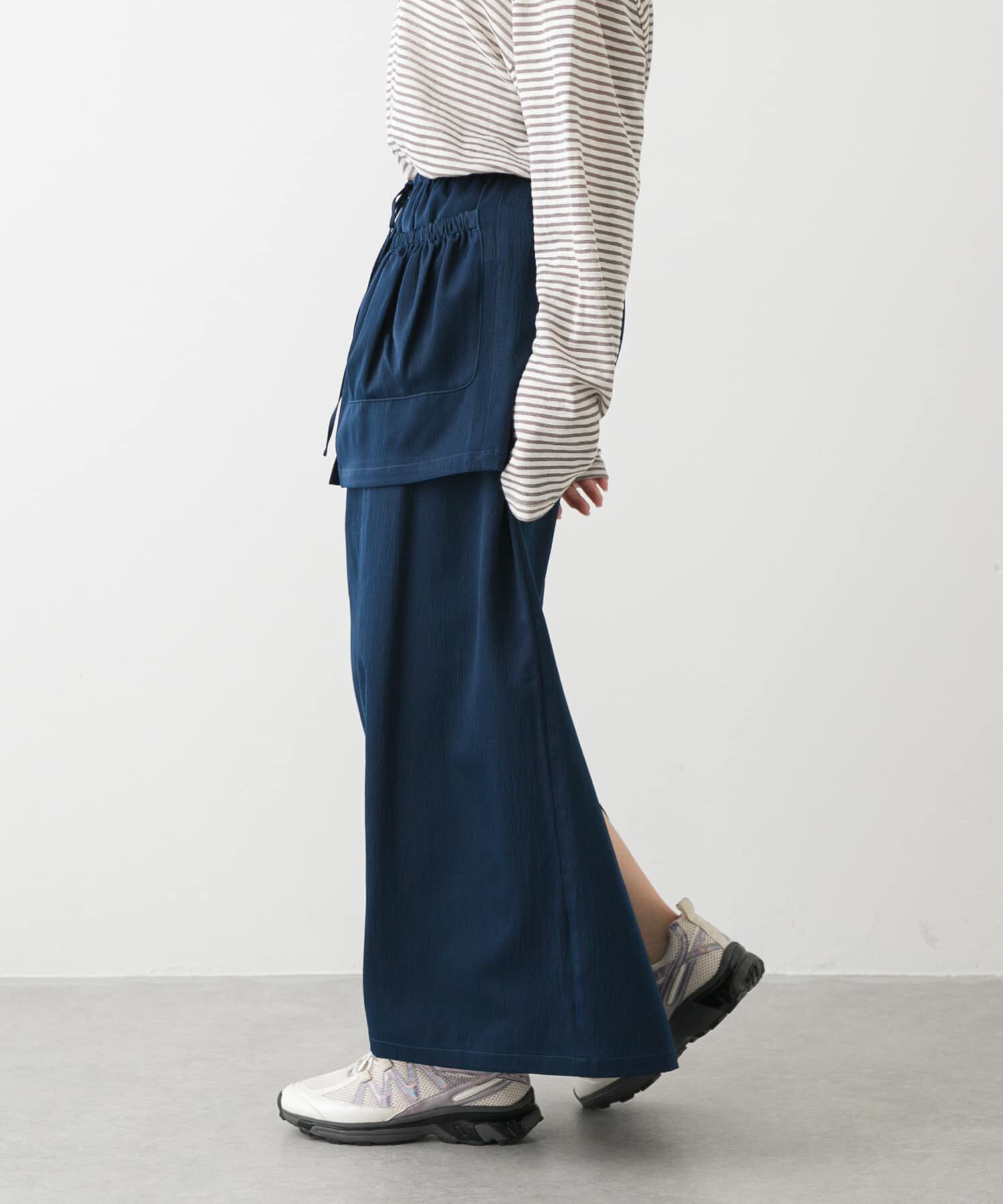 SENSE OF PLACE by URBAN RESEARCH「ギャザーポケットレイヤードスカート」|スカート|