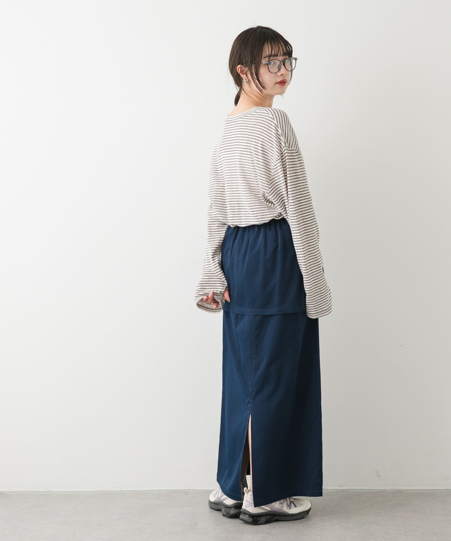 SENSE OF PLACE by URBAN RESEARCH「ギャザーポケットレイヤードスカート」|スカート|