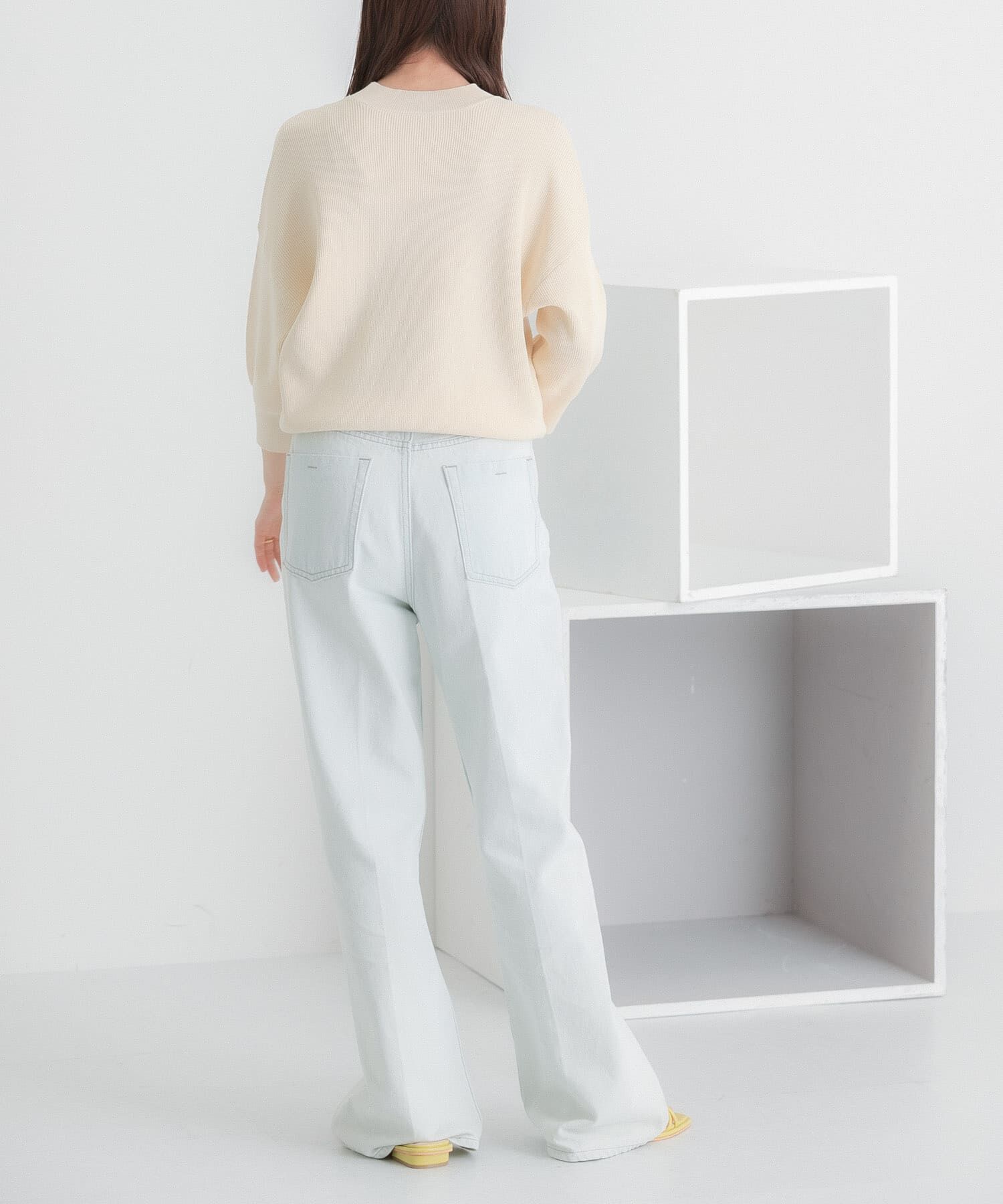 SENSE OF PLACE by URBAN RESEARCH「カットアウトハイネックセーター(5分袖)」|ニット・セーター|