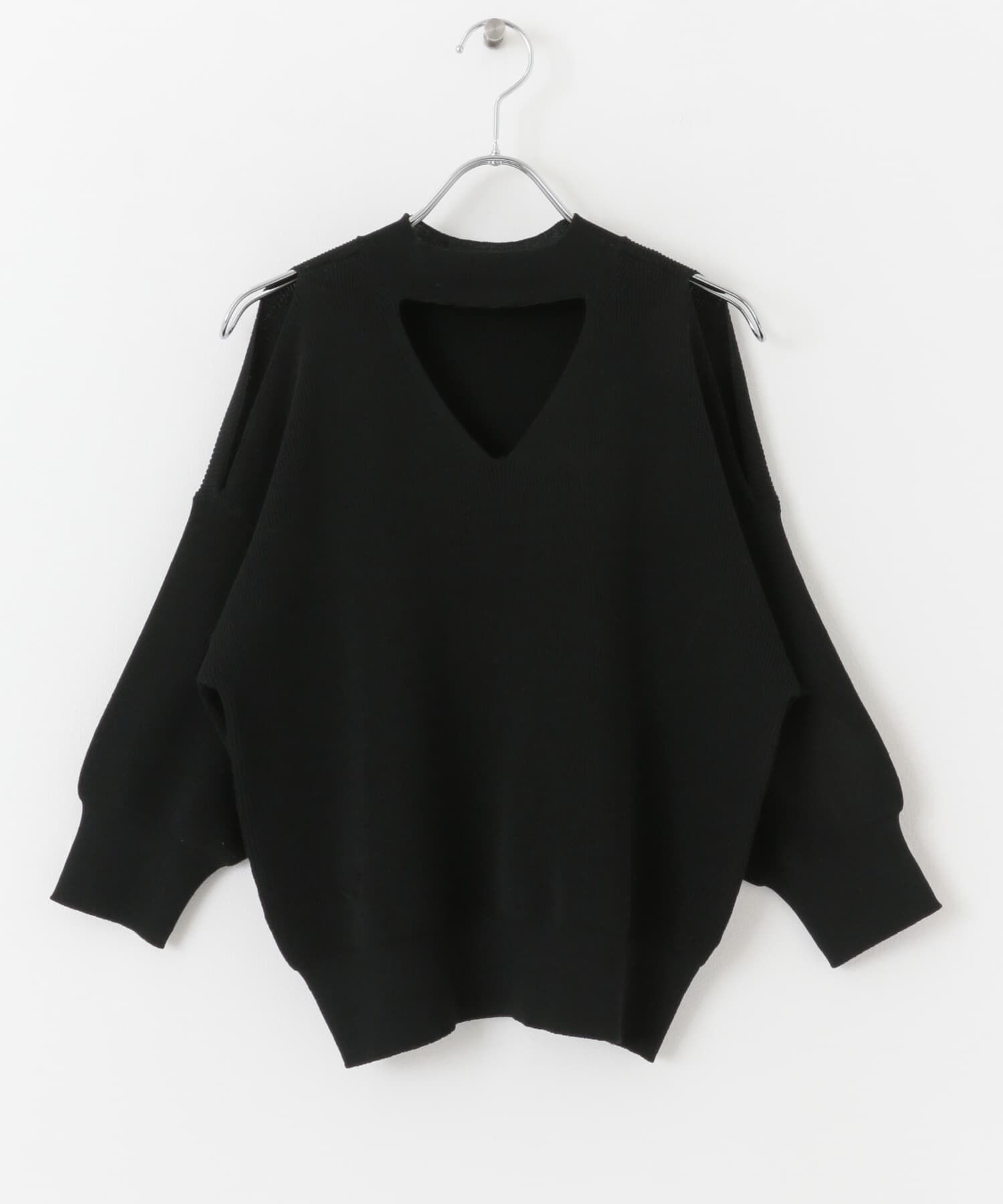 SENSE OF PLACE by URBAN RESEARCH「カットアウトハイネックセーター(5分袖)」|ニット・セーター|