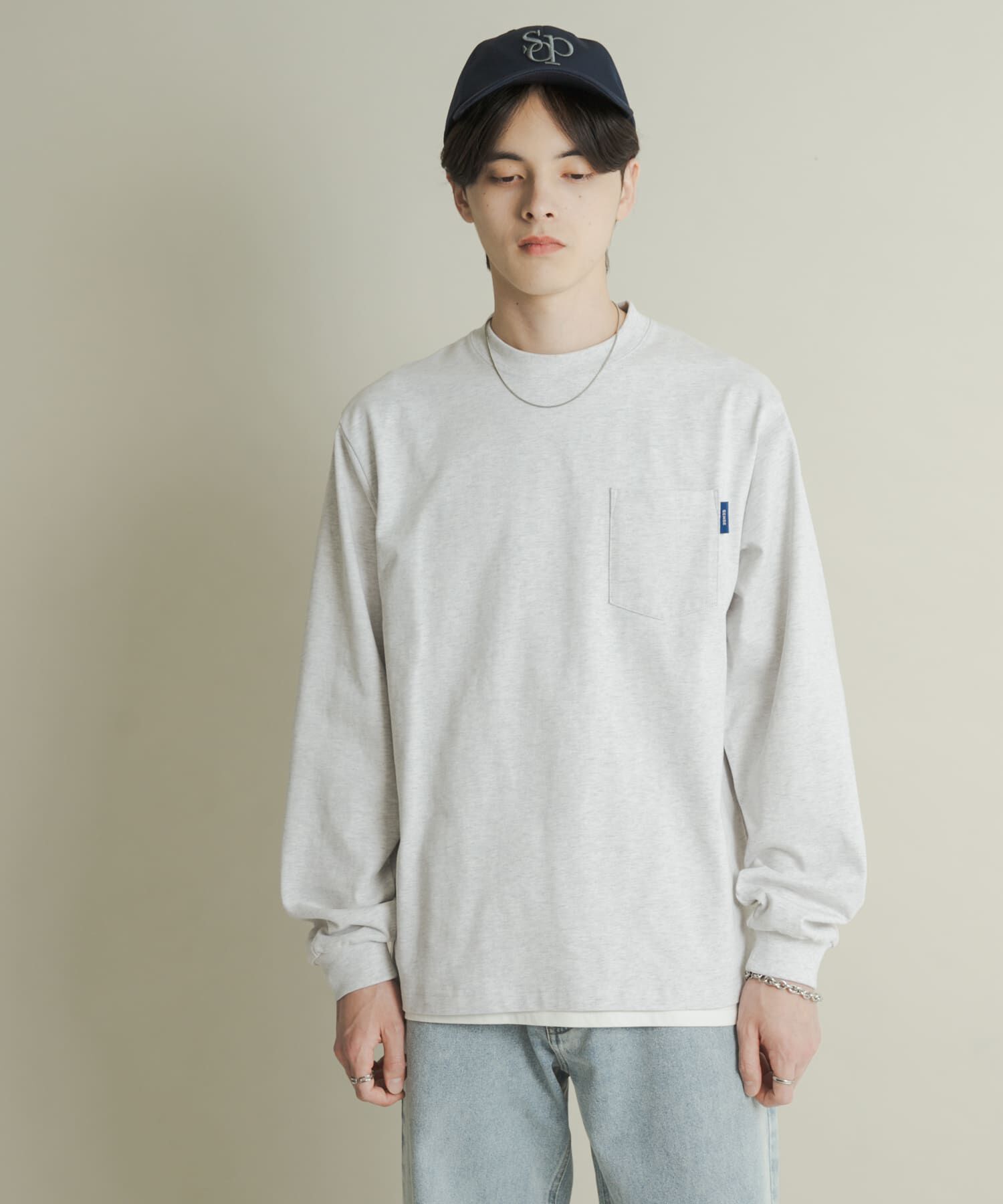 SENSE OF PLACE by URBAN RESEARCH「コットンクルーネックロングスリーブTシャツ」|Tシャツ・カットソー|