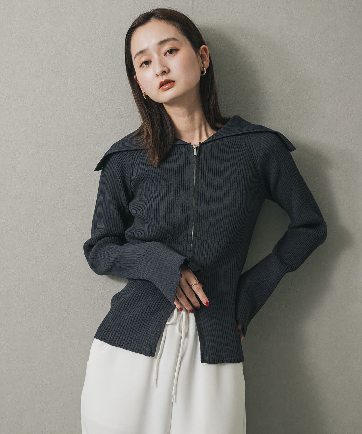 SENSE OF PLACE by URBAN RESEARCH「ビックカラージップセーター」|ニット・セーター|