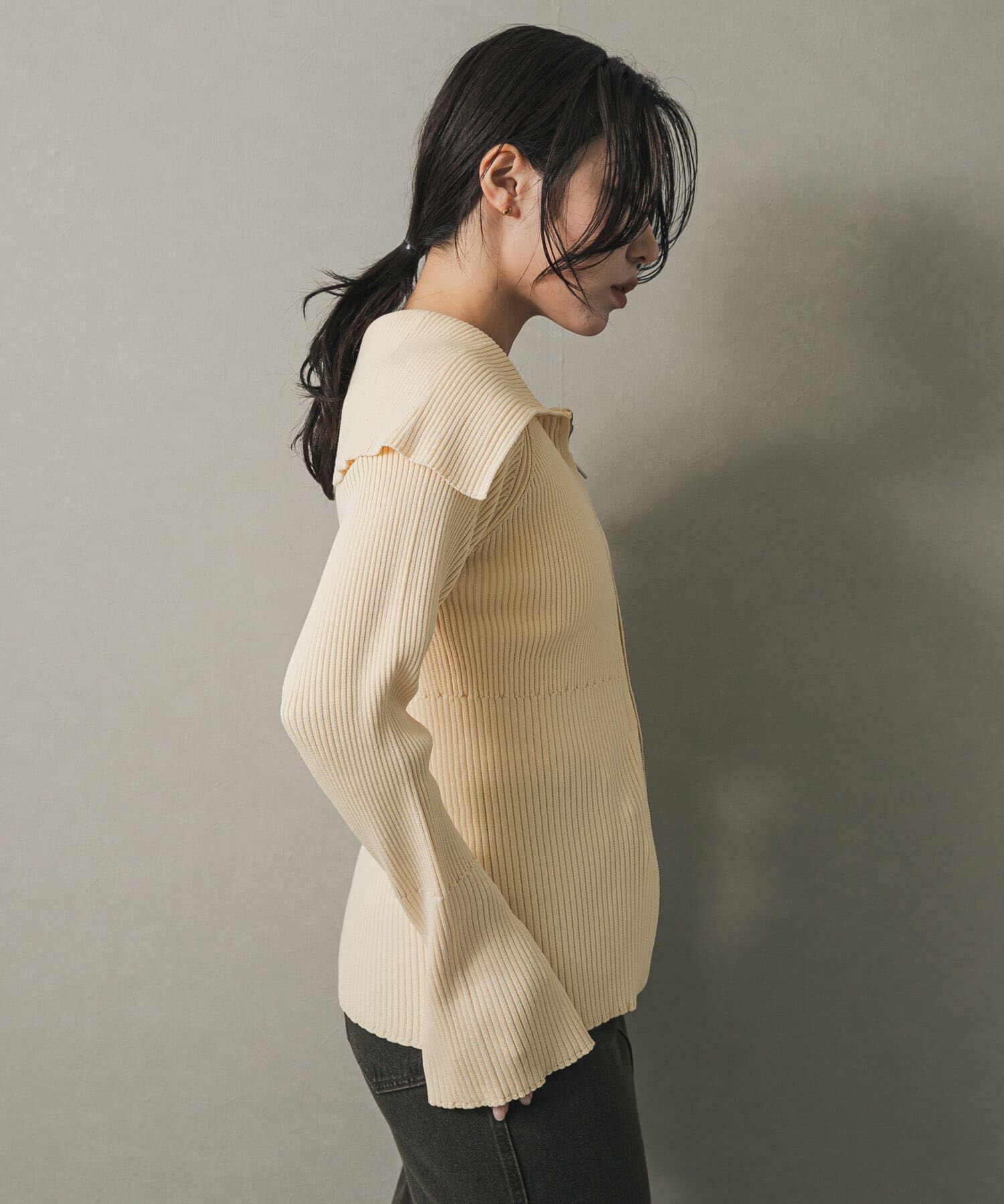 SENSE OF PLACE by URBAN RESEARCH「ビックカラージップセーター」|ニット・セーター|