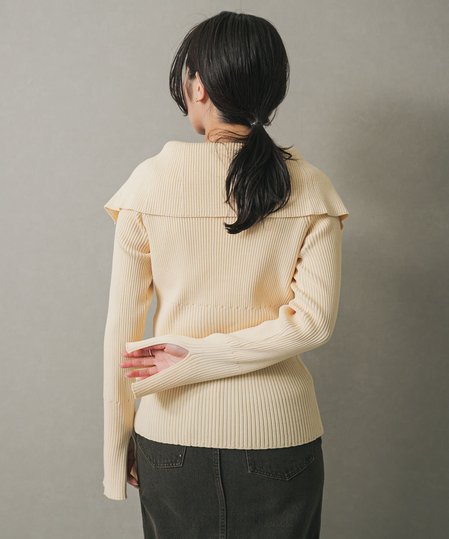 SENSE OF PLACE by URBAN RESEARCH「ビックカラージップセーター」|ニット・セーター|