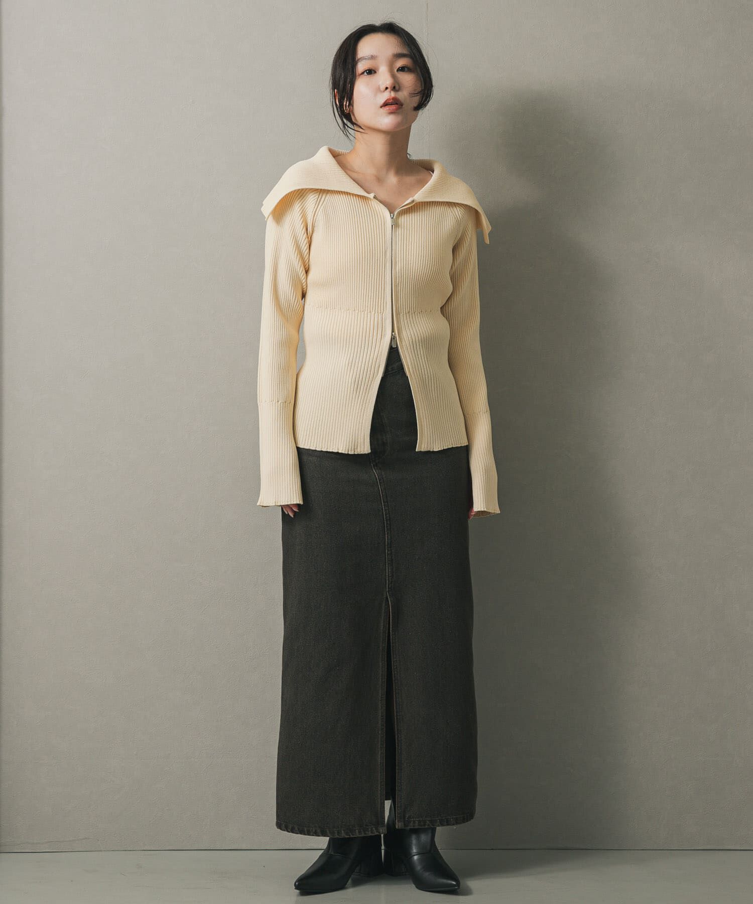 SENSE OF PLACE by URBAN RESEARCH「ビックカラージップセーター」|ニット・セーター|