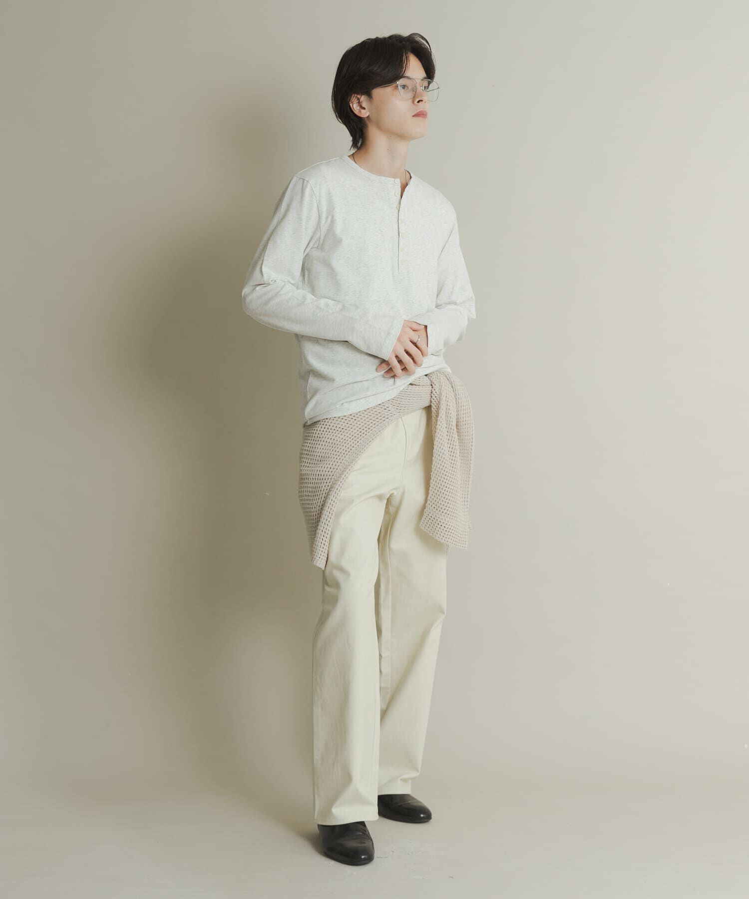 SENSE OF PLACE by URBAN RESEARCH「ヘンリーネックロングTシャツ」|Tシャツ・カットソー|