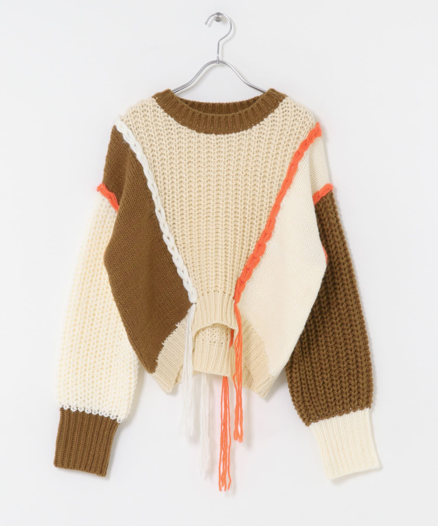 SENSE OF PLACE by URBAN RESEARCH「パッチワークセーター」|ニット・セーター|