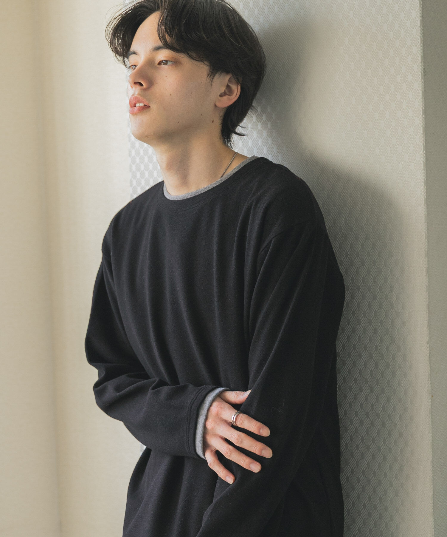 SENSE OF PLACE by URBAN RESEARCH「フェイクレイヤードロングTシャツ」|Tシャツ・カットソー|