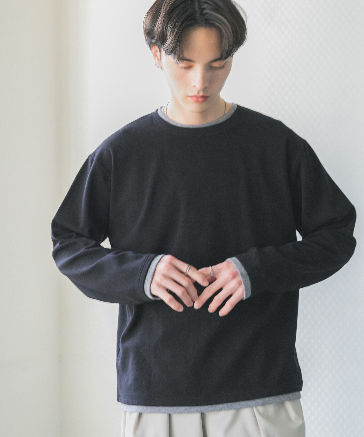 SENSE OF PLACE by URBAN RESEARCH「フェイクレイヤードロングTシャツ」|Tシャツ・カットソー|