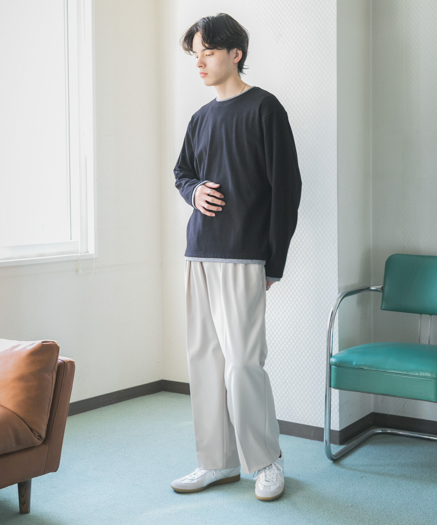 SENSE OF PLACE by URBAN RESEARCH「フェイクレイヤードロングTシャツ」|Tシャツ・カットソー|
