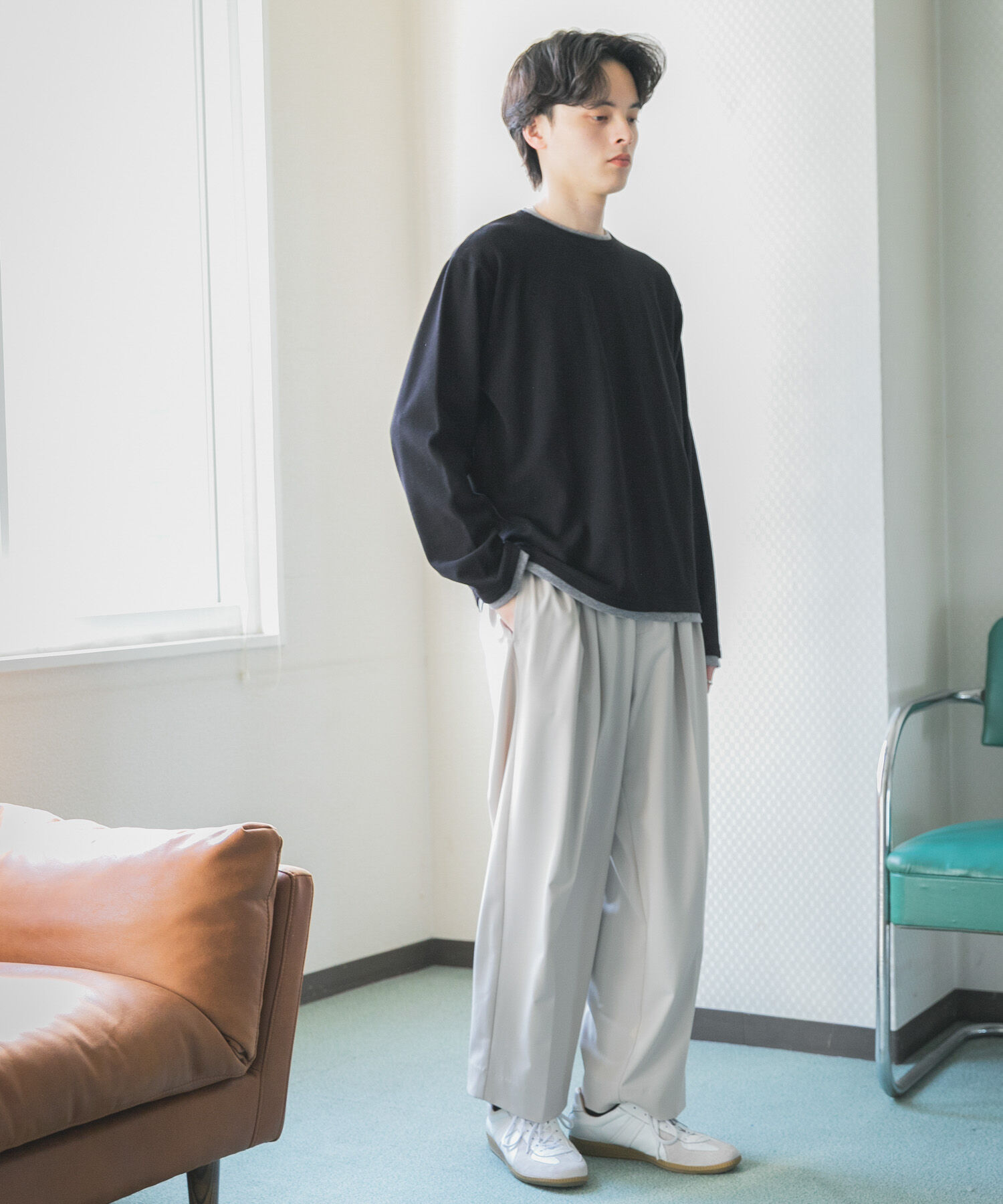SENSE OF PLACE by URBAN RESEARCH「フェイクレイヤードロングTシャツ」|Tシャツ・カットソー|